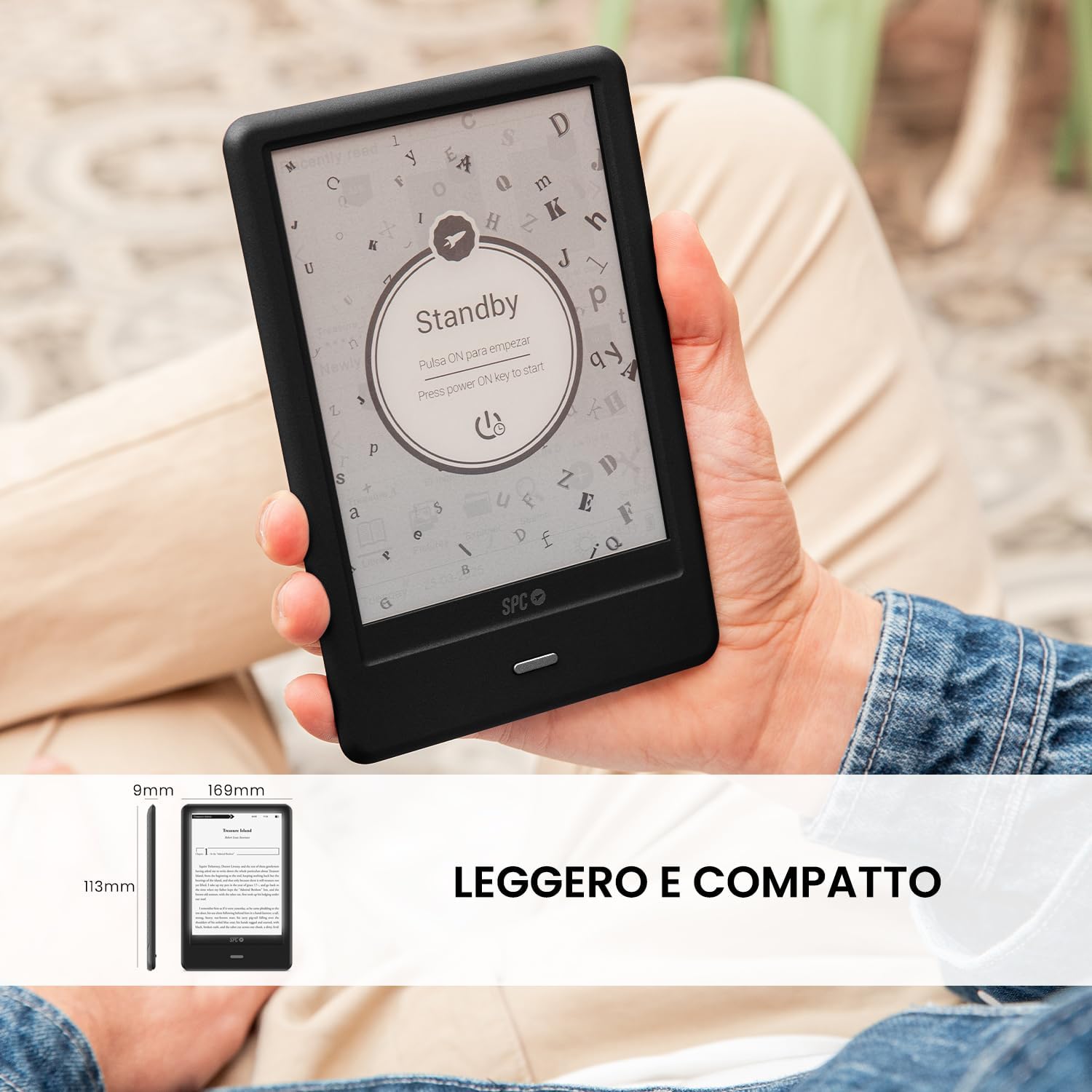 Spc Dickens Light 2 Pro - E-book 6'' E-Ink 8GB, Nero - immagine 6
