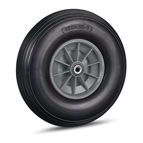Relaxdays Ruota per Carriola 4.00-6 Gomma Piena
