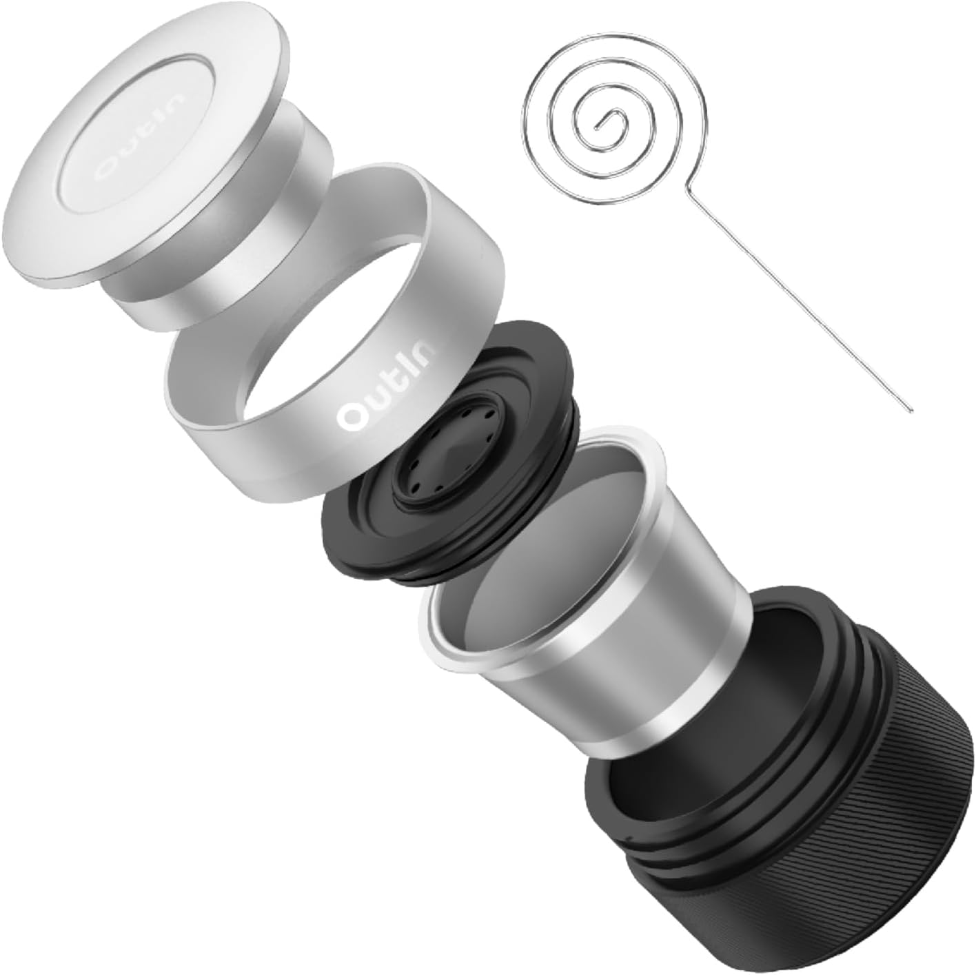 Outin Nano Espresso Kit Accessori, Basket Plus