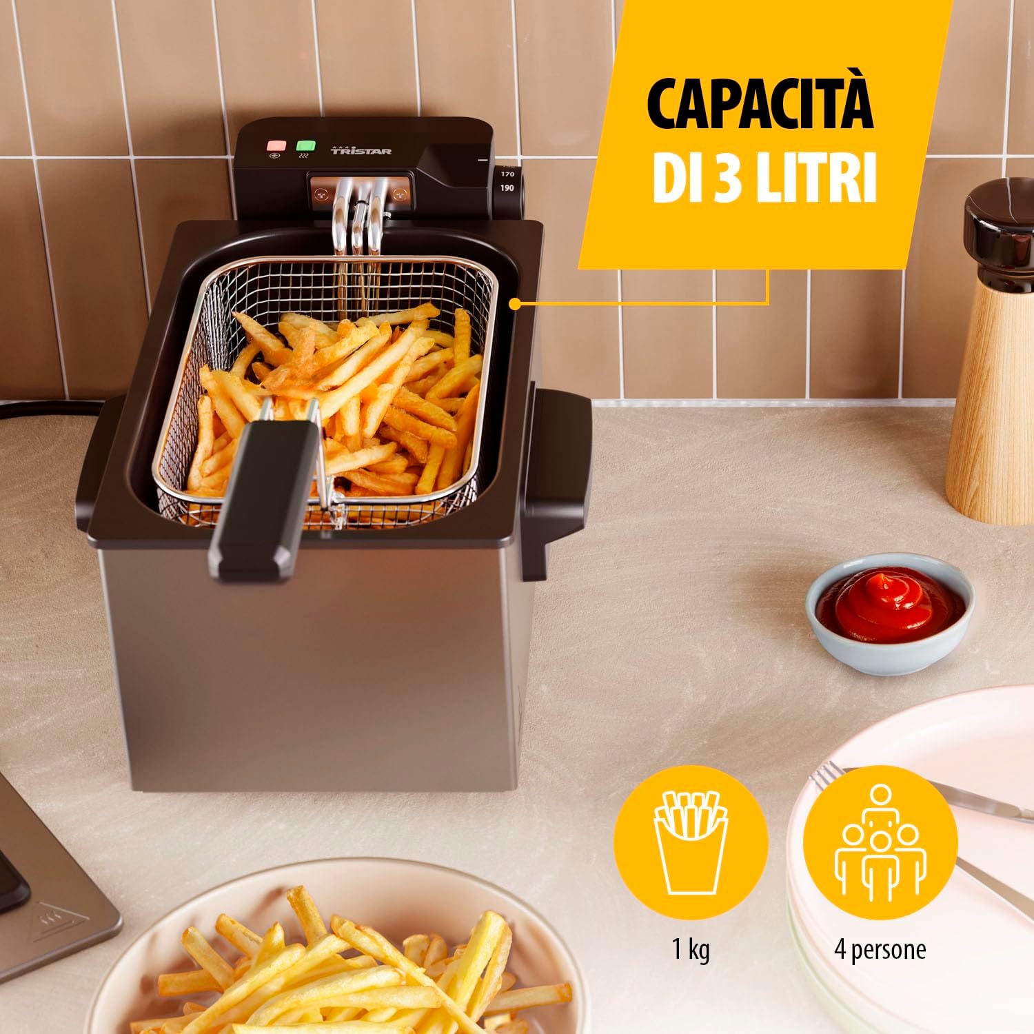 Tristar Friggitrice 3L con Zona Fredda - immagine 5