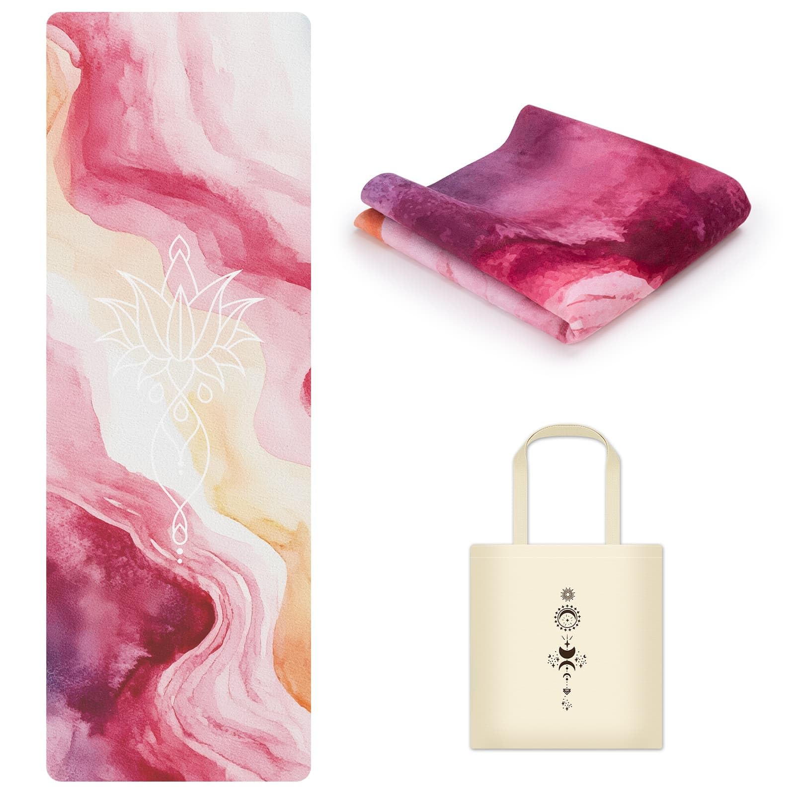 Tappetino Yoga Pieghevole da Viaggio 183x61cm