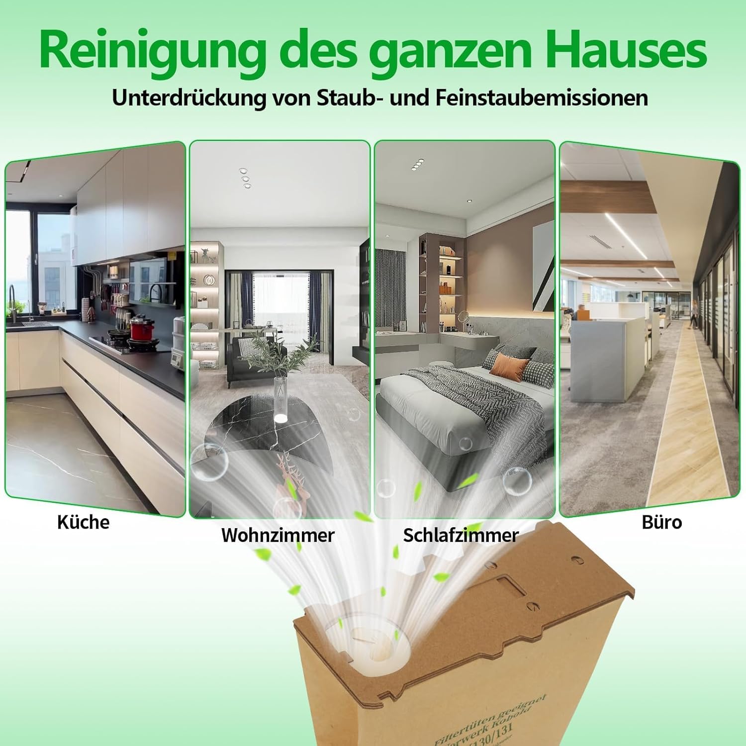 10 Sacchetti per Folletto VK130 VK131 con Filtri - immagine 5