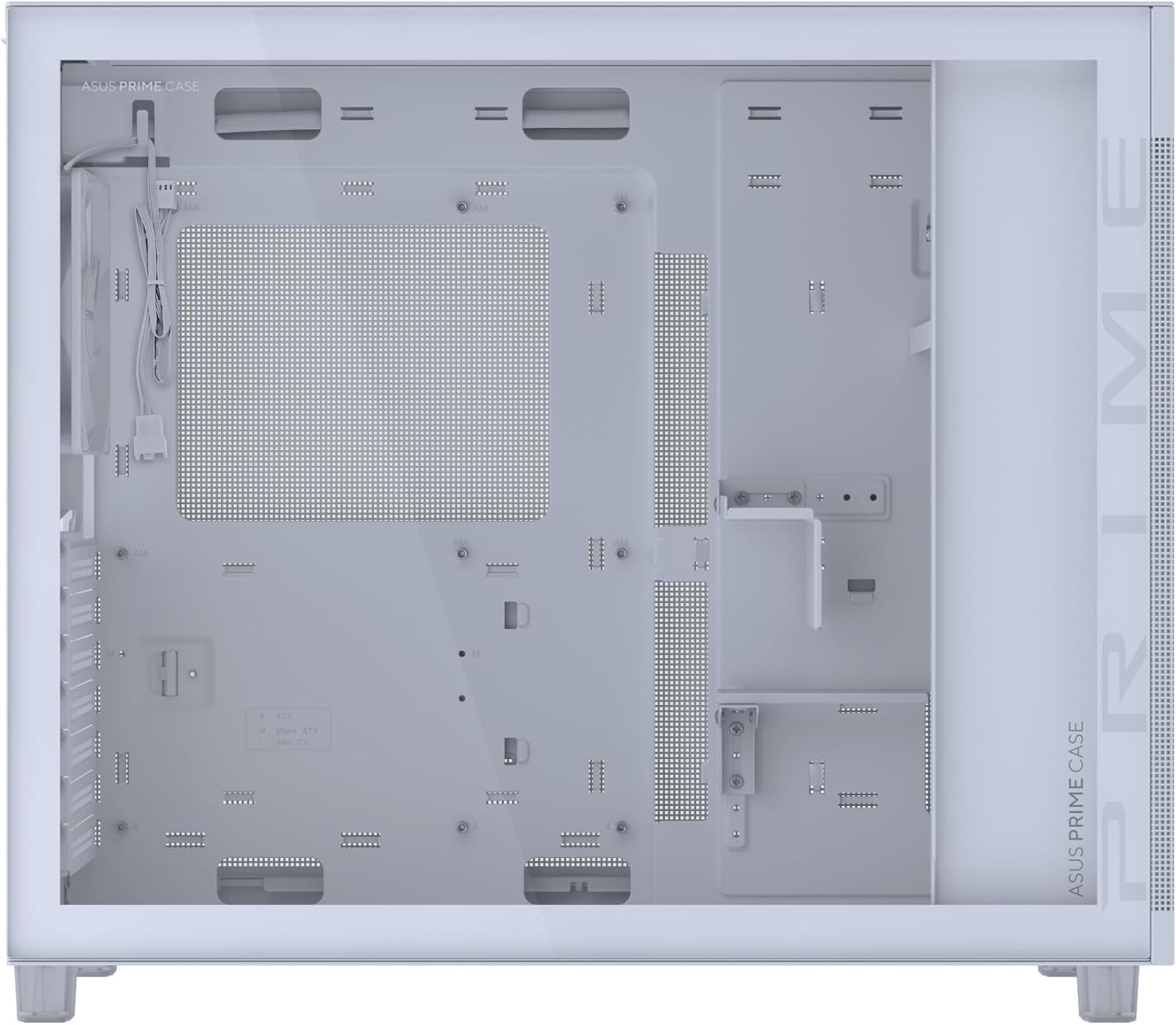 Asus Prime AP303 TG - Case ATX 44 Litri, Bianco - immagine 3