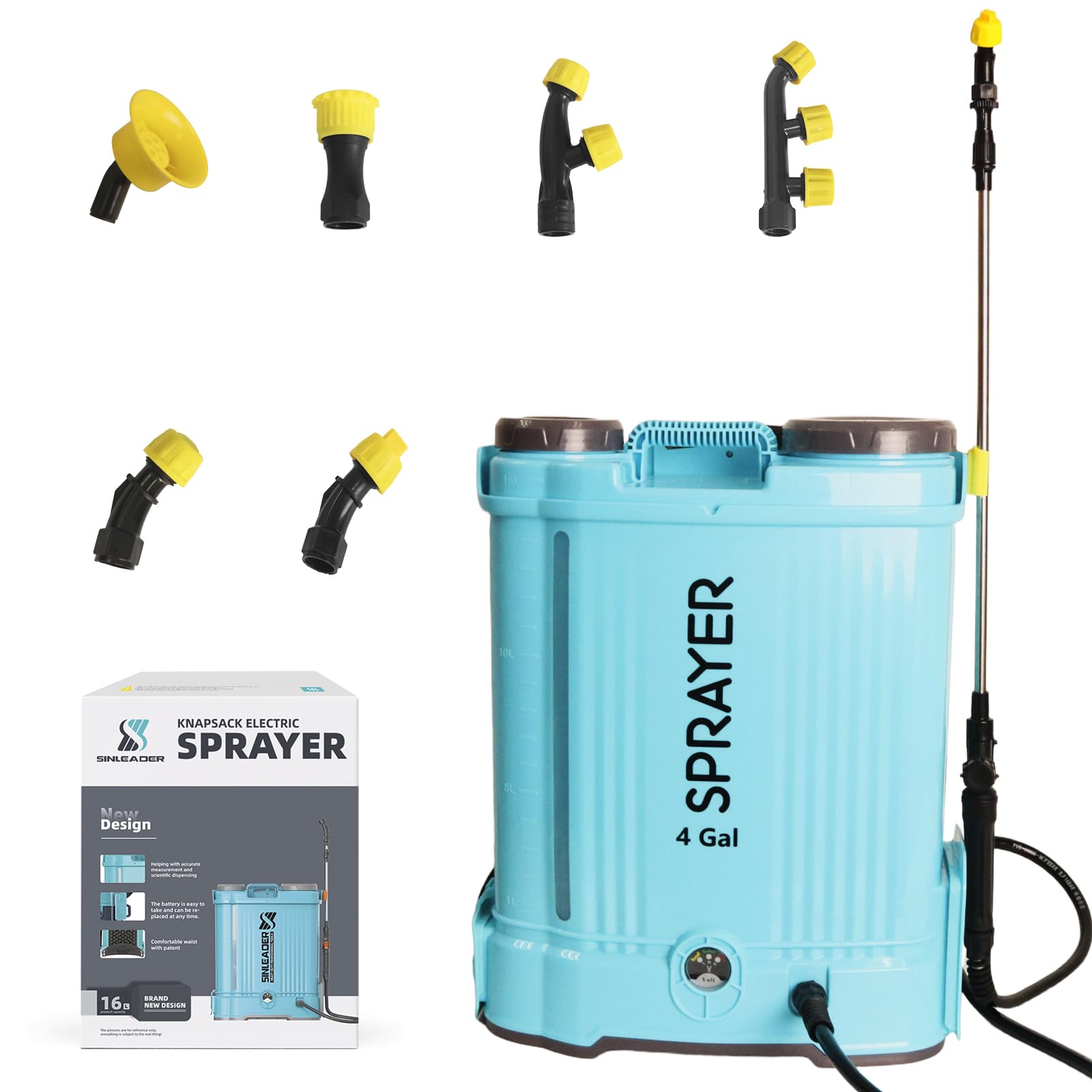 Pompa Irroratrice a Batteria 16L 12V 2600 mAh