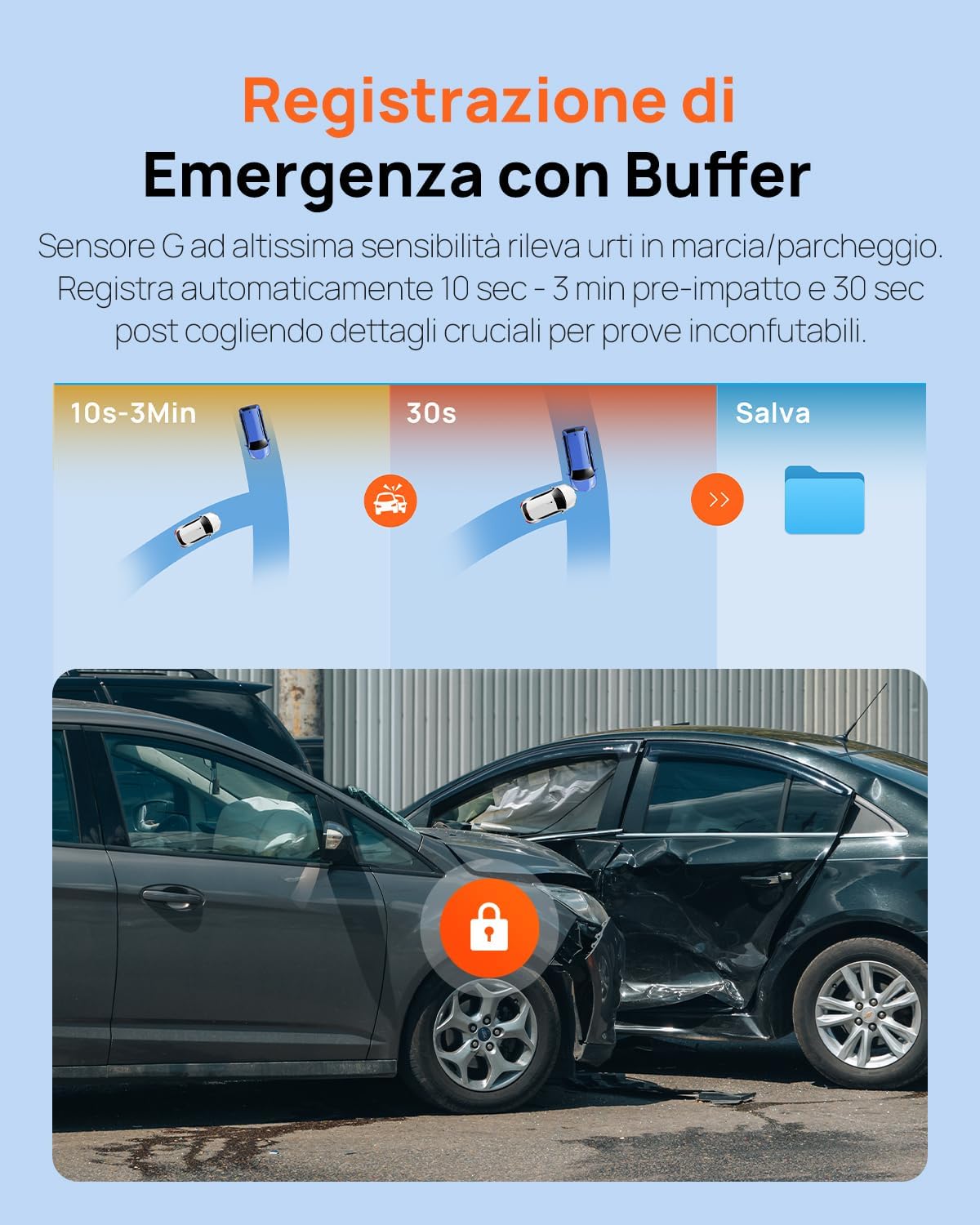 70mai Dash Cam Anteriore e Posteriore A410 2.5K+1080P - immagine 4