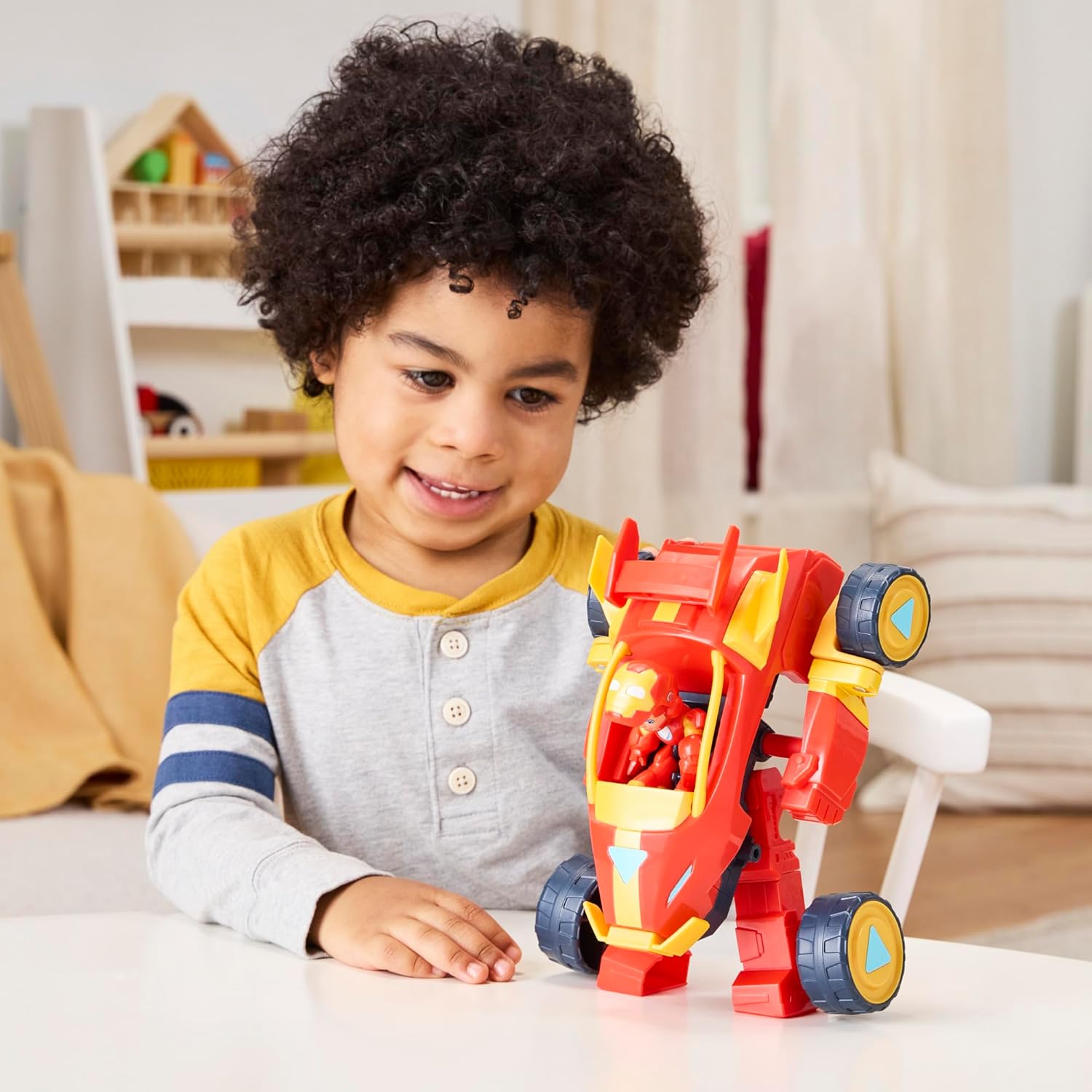 Hasbro Marvel Iron Man Armatura Mech e Veicolo 2 in 1 - immagine 6