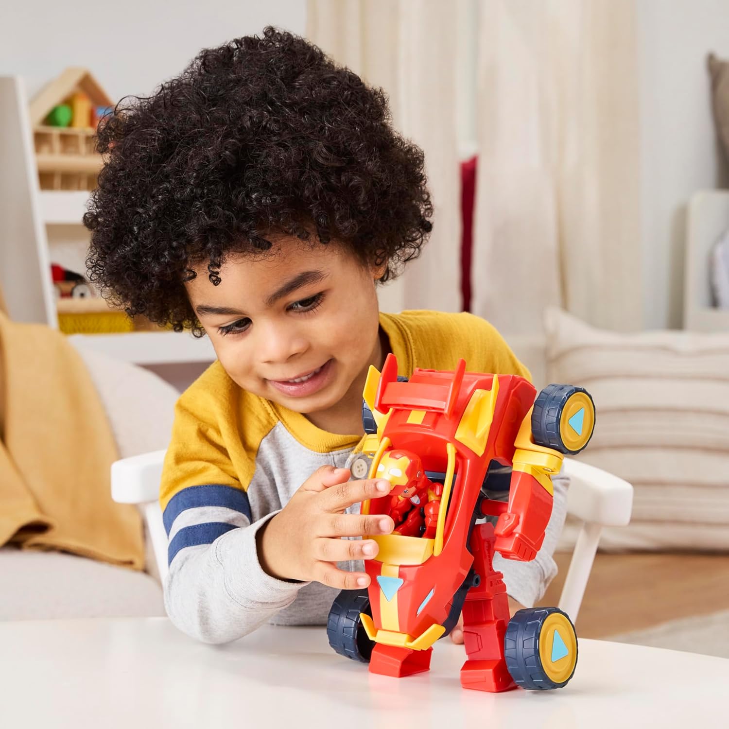 Hasbro Marvel Iron Man Armatura Mech e Veicolo 2 in 1 - immagine 8