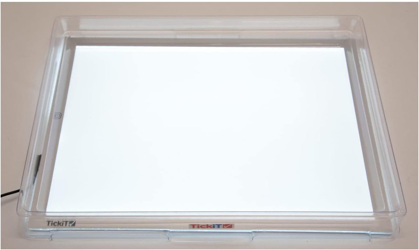 TickiT 72046 Light Panel Cover Tray - Clear A3 Plastic Cover - immagine 1