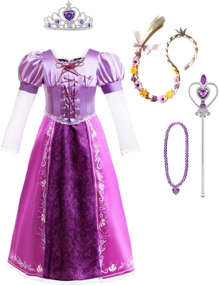 Lito Angels Vestito Costume Principessa Rapunzel Viola - immagine 1