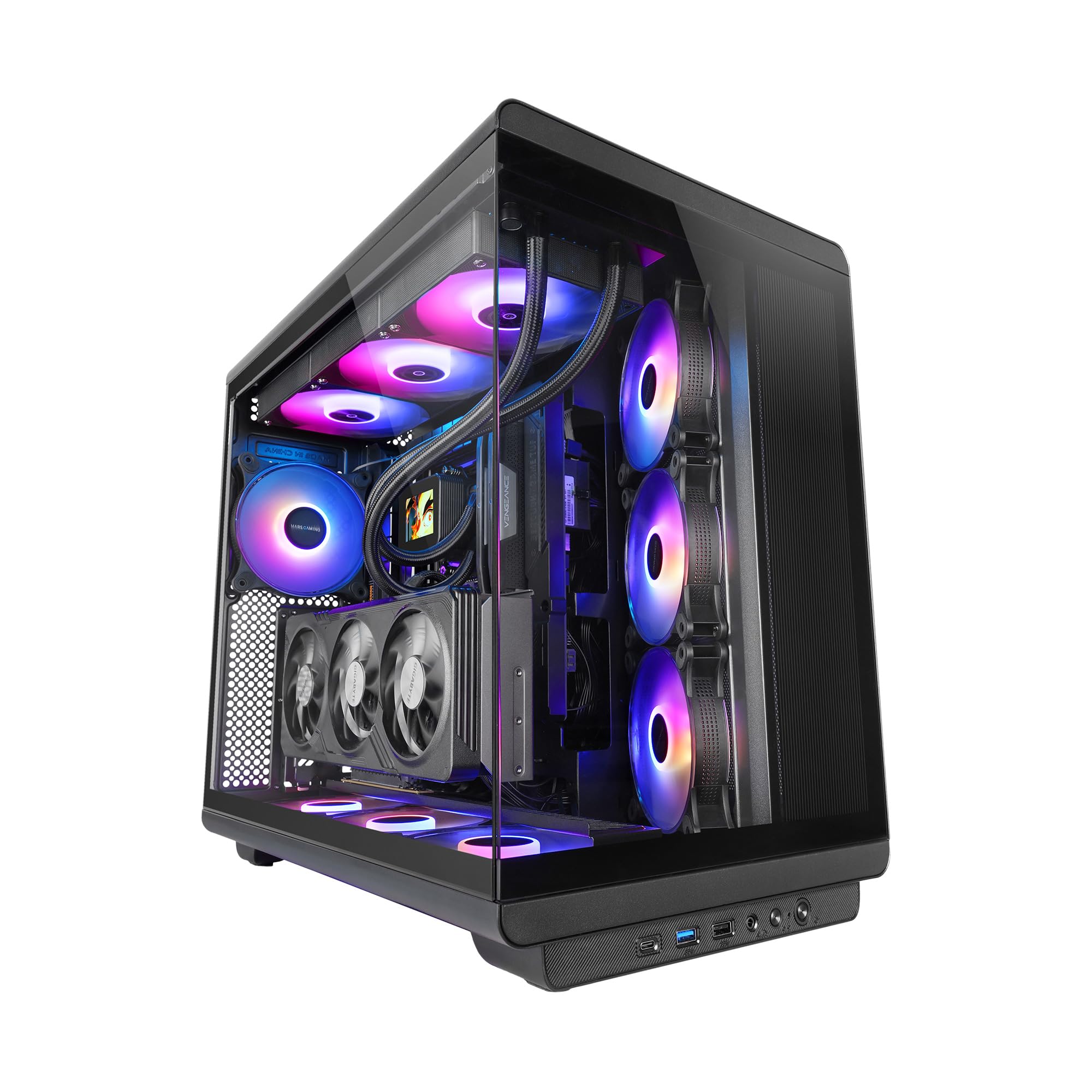 Mars Gaming MC-REV - Case Gaming ATX, Nero