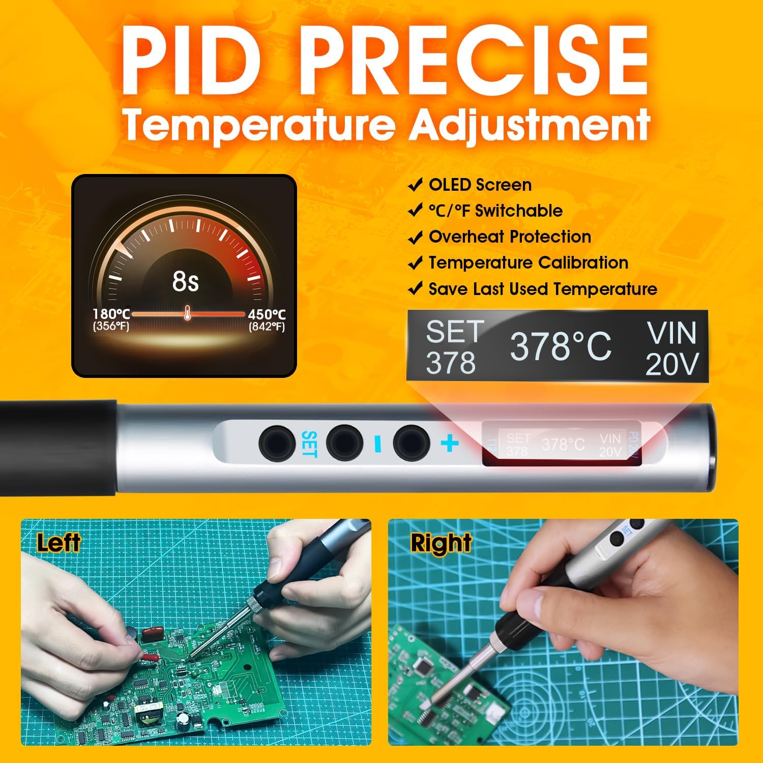 Set Saldatore Portatile 65W con 5 Punte - immagine 4