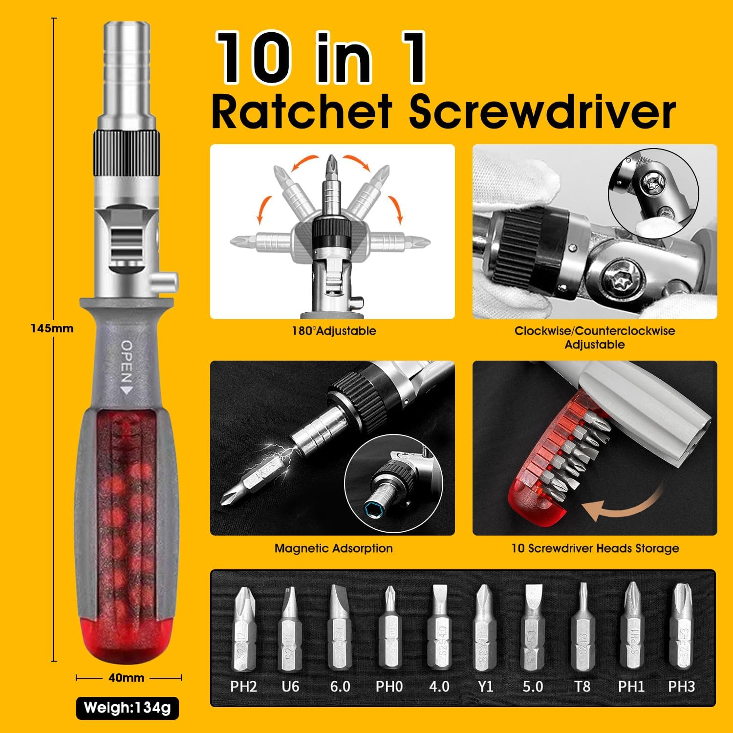 Set Saldatore Portatile 65W con 5 Punte - immagine 7