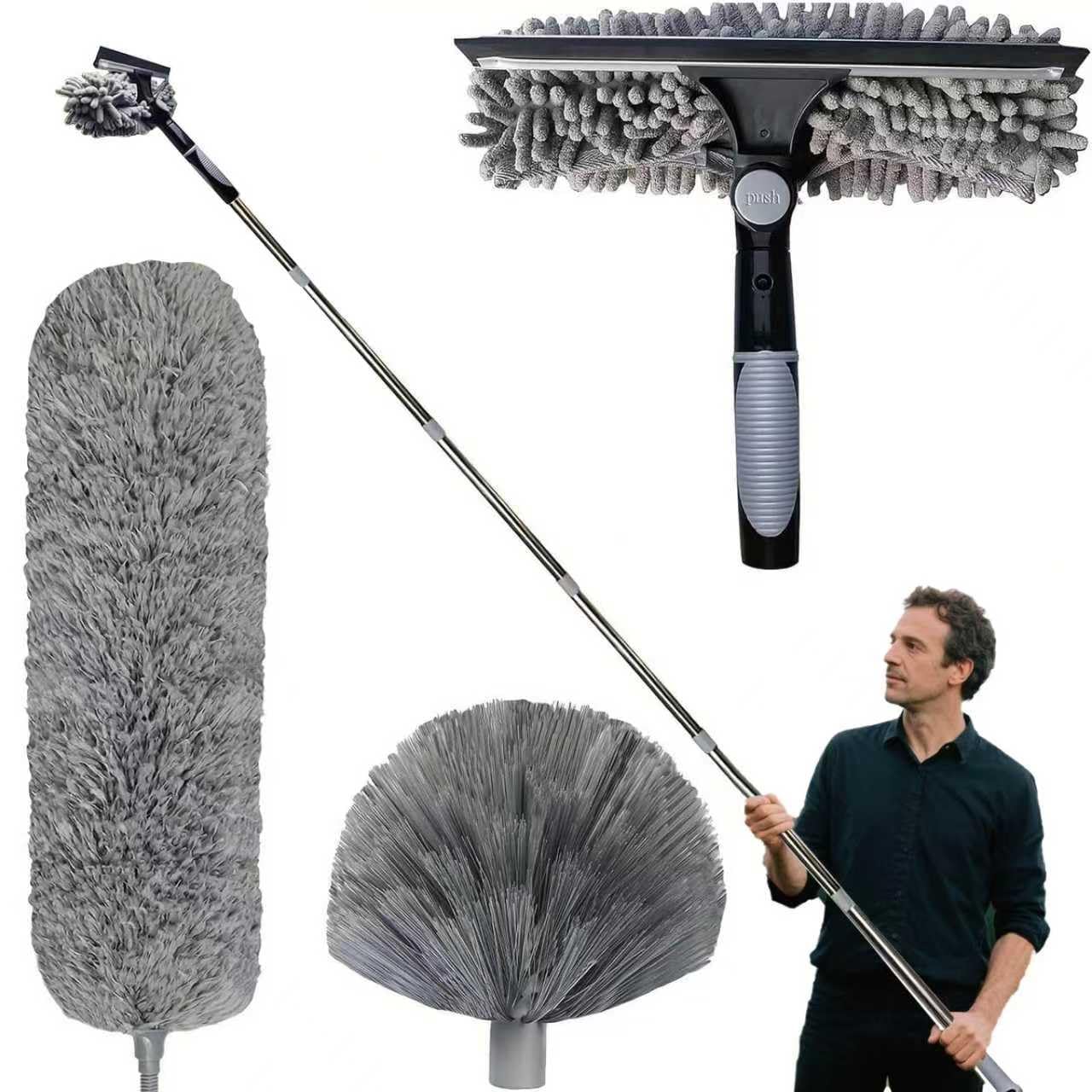 Spolverino Allungabile 6m con Asta Telescopica