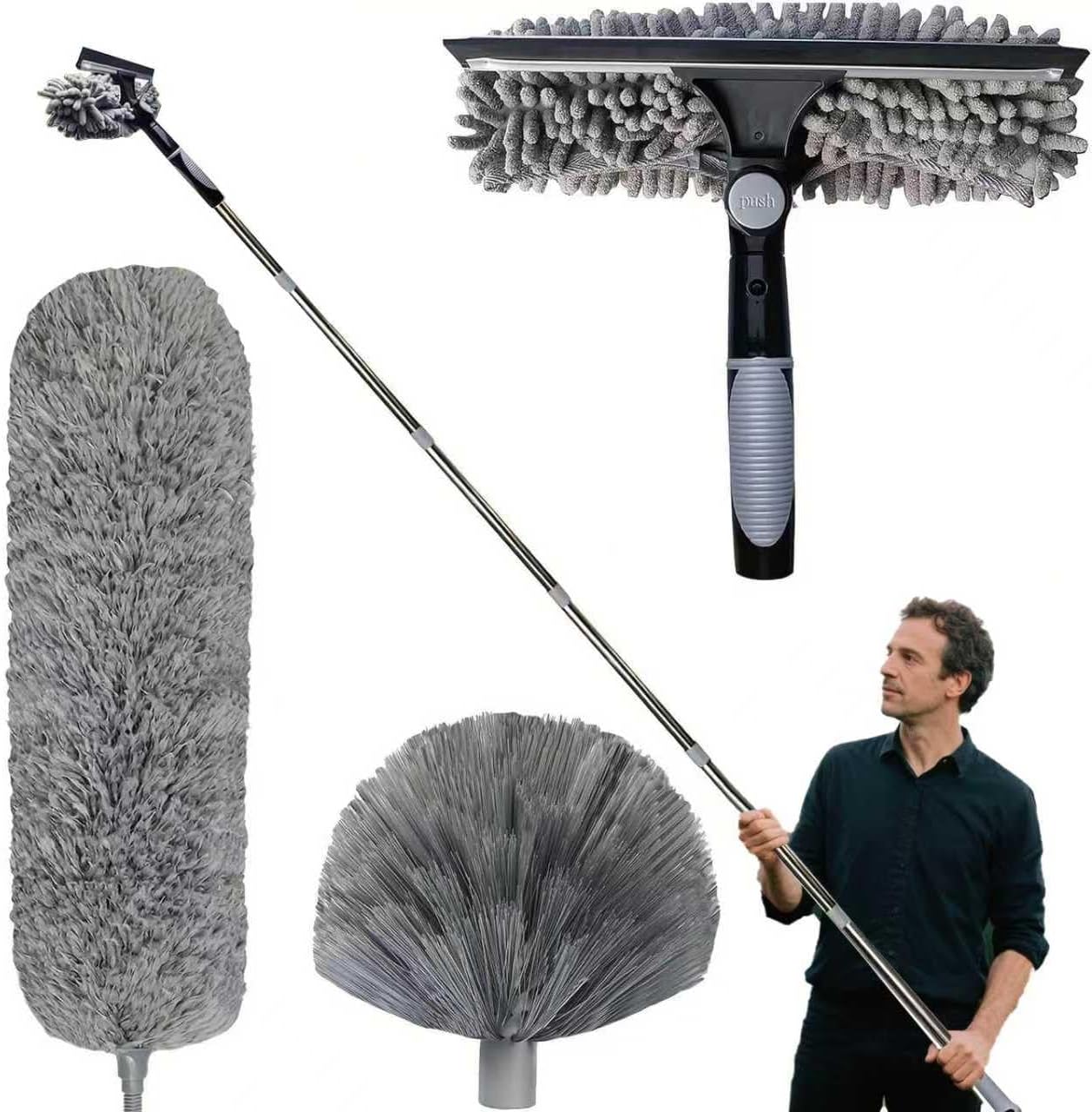 Spolverino Allungabile 6m con Asta Telescopica - immagine 1