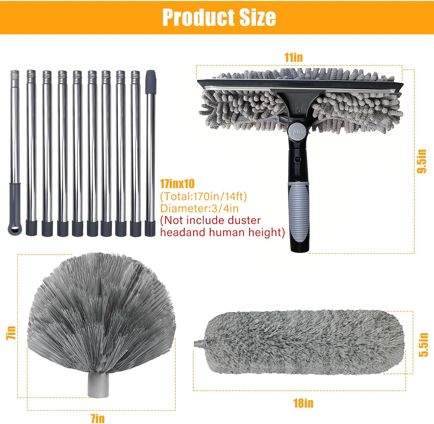 Spolverino Allungabile 6m con Asta Telescopica - immagine 2