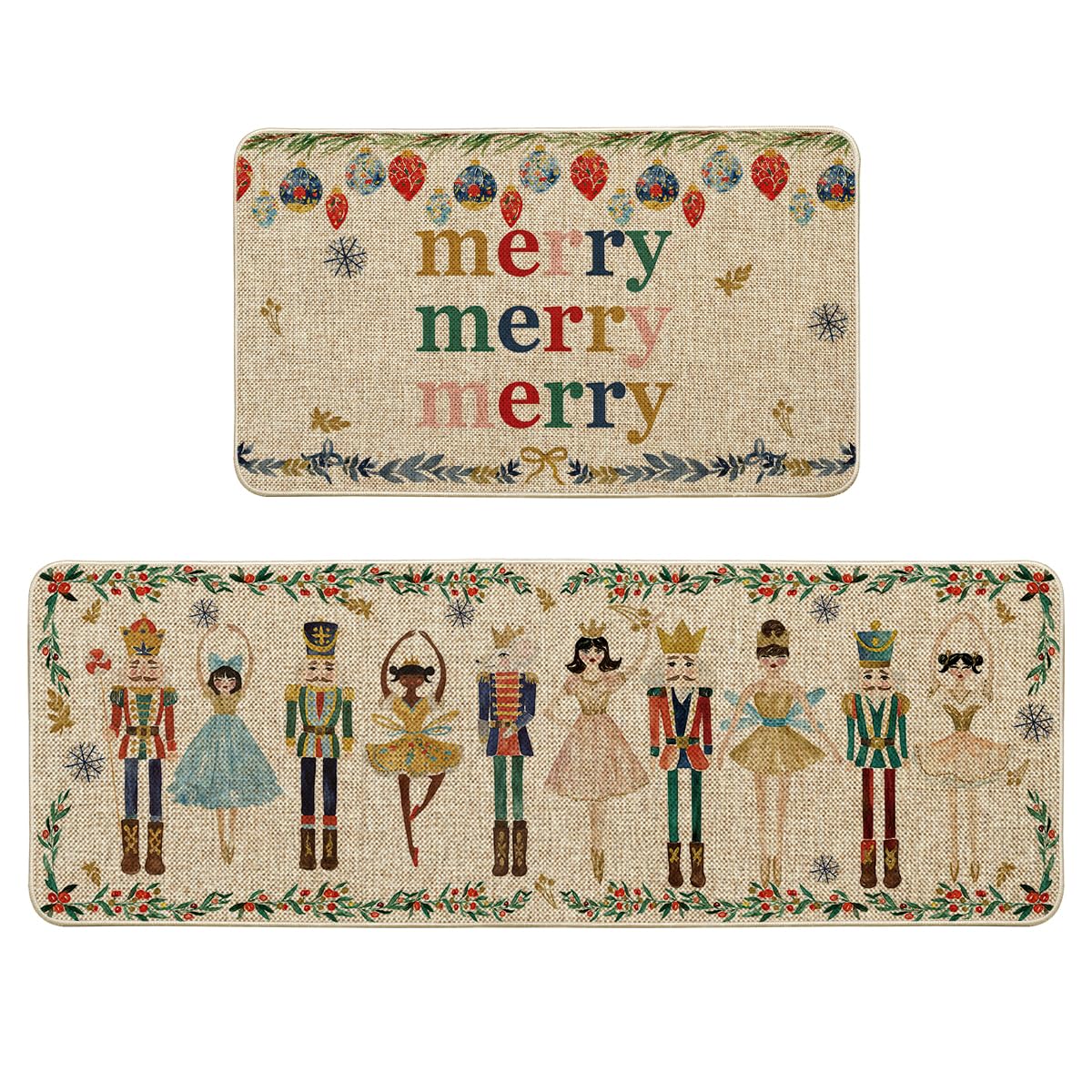 Artoid Mode Set 2 Tappeti Cucina Aquarell Schiaccianoci