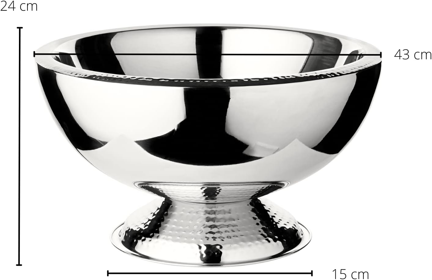 Edzard Champagne Cooler Till Ø 43 cm, Acciaio Inox - immagine 5