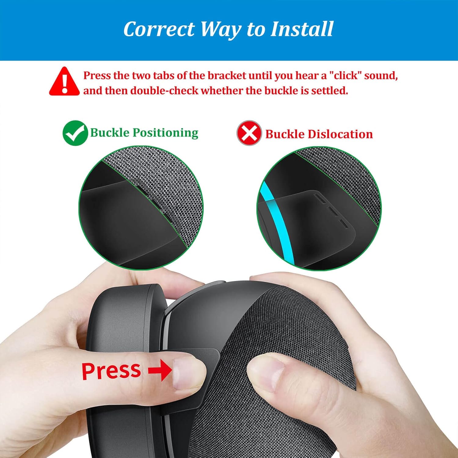 Plusacc Base Batteria per Dot 5ª e 4ª generazione, Nero - immagine 3