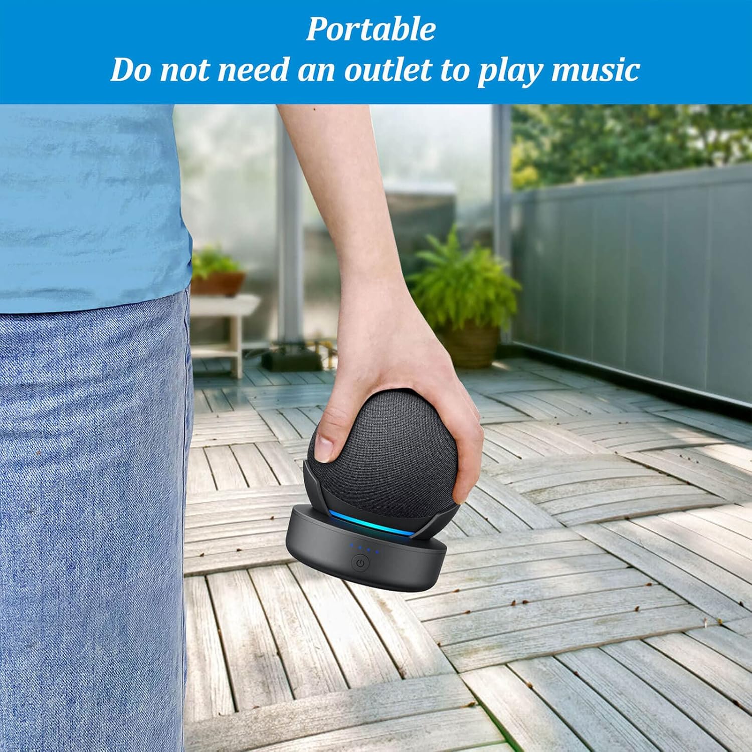 Plusacc Base Batteria per Dot 5ª e 4ª generazione, Nero - immagine 5