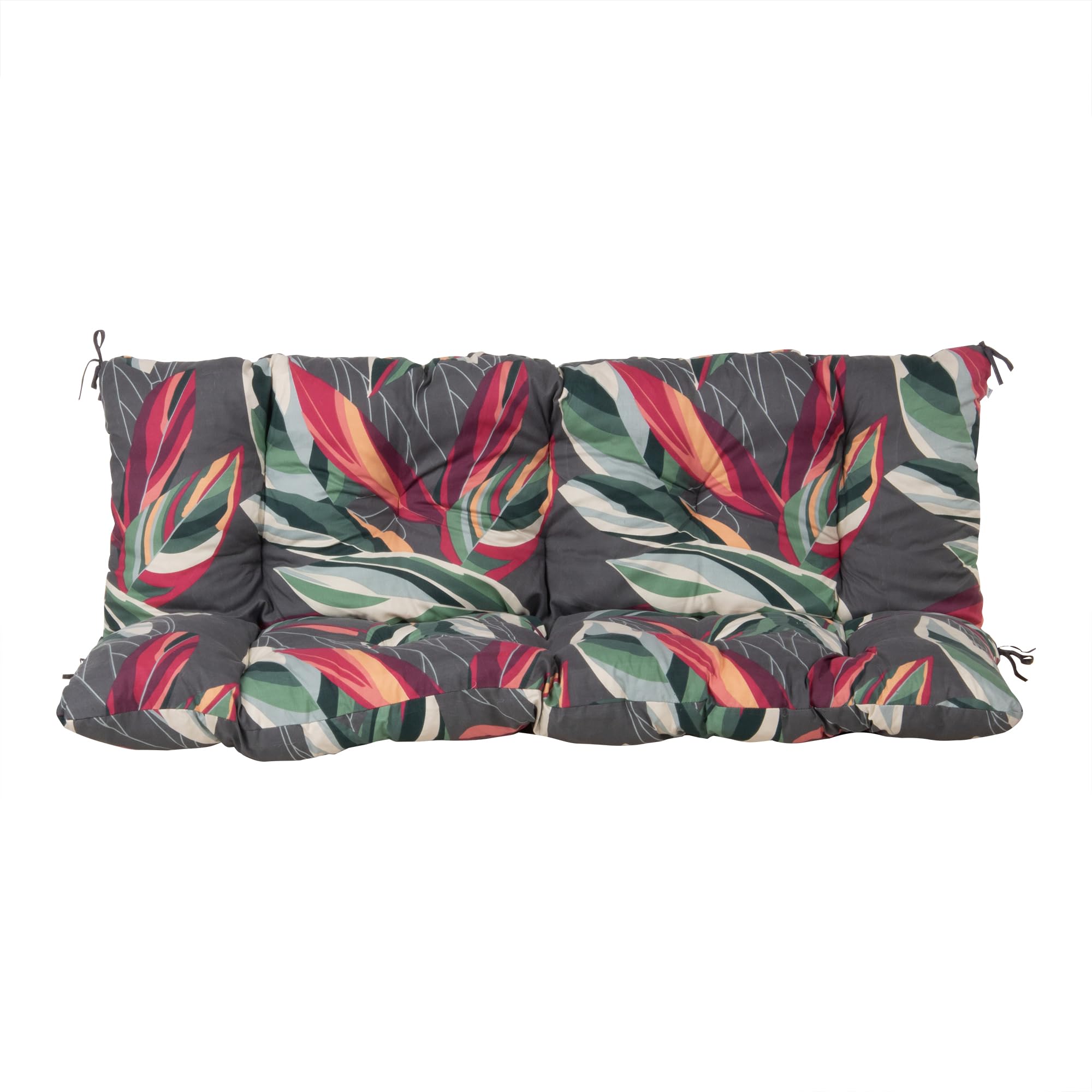 PATIO Cuscino per dondolo da giardino, trapuntato, 150 x 50 cm, con lacci