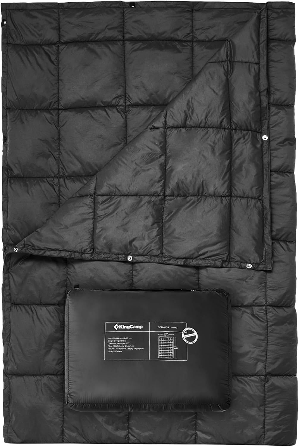Kingcamp Coperta da Campeggio Leggera 200x145 cm - immagine 1
