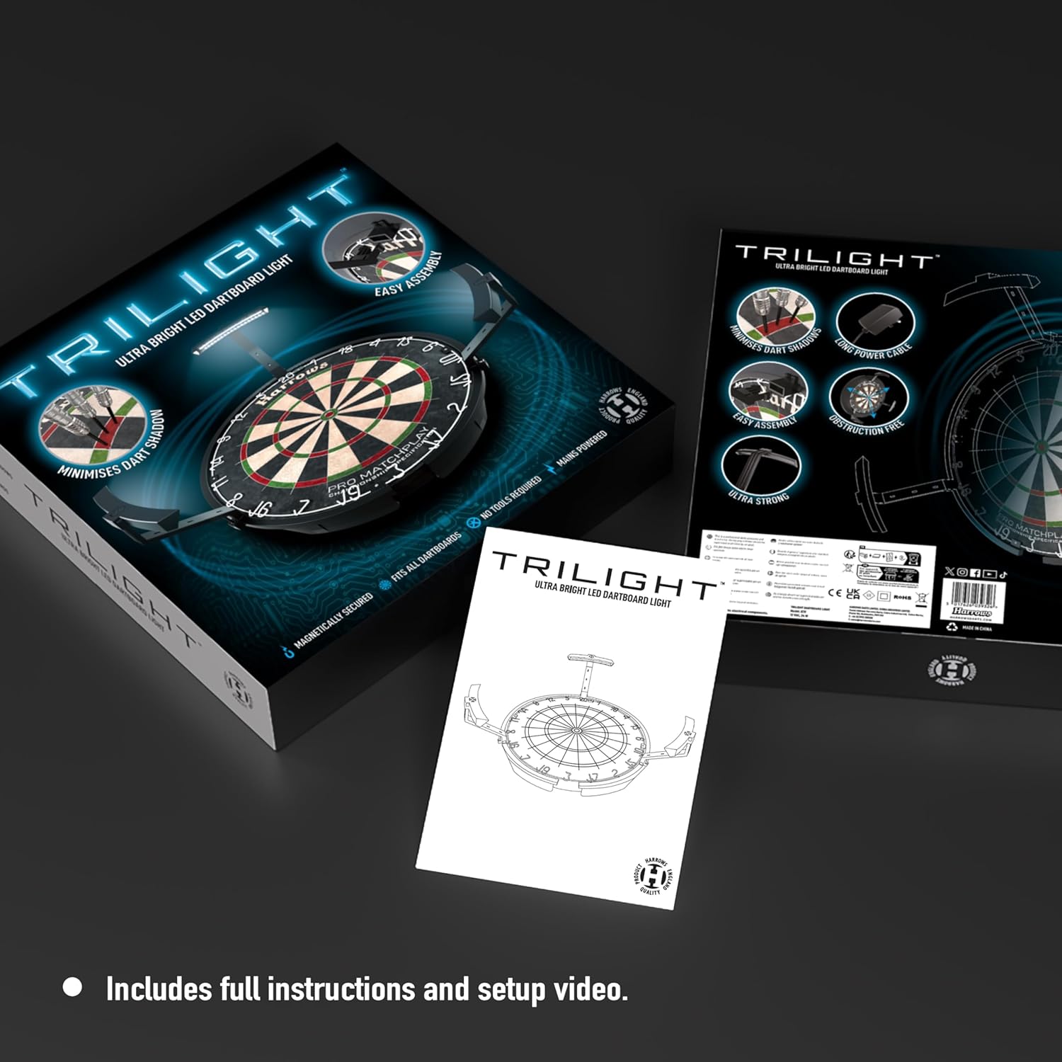 Harrows Luce Trilight per Tavolo da Freccette - immagine 6