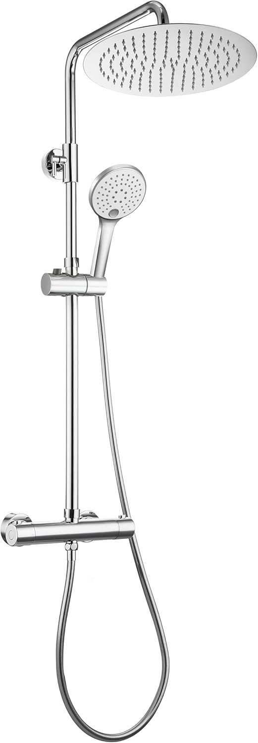 Joho Colonna Doccia Acciaio Inox con Miscelatore Termostatico