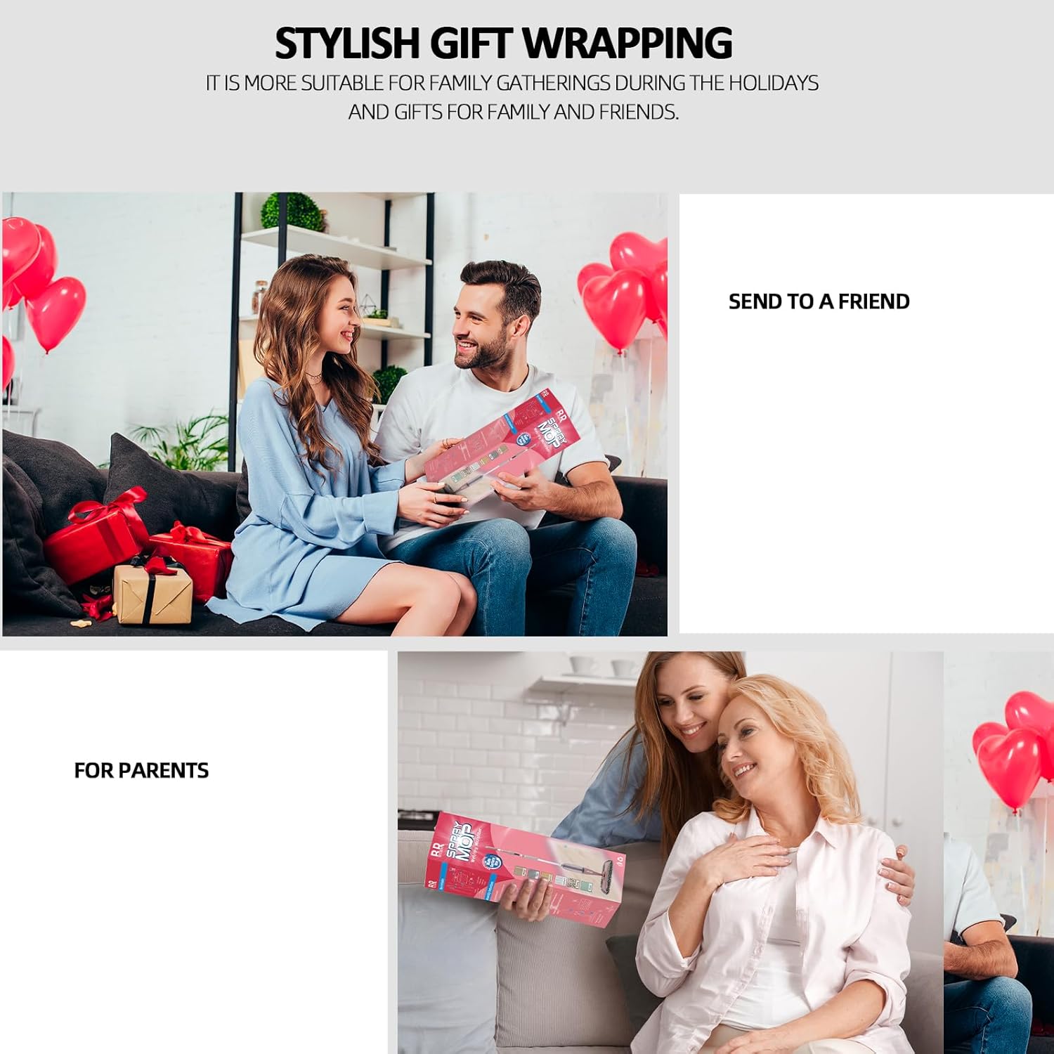 Mocio Lavapavimenti a Spruzzo con Bottiglia 800ML - immagine 6