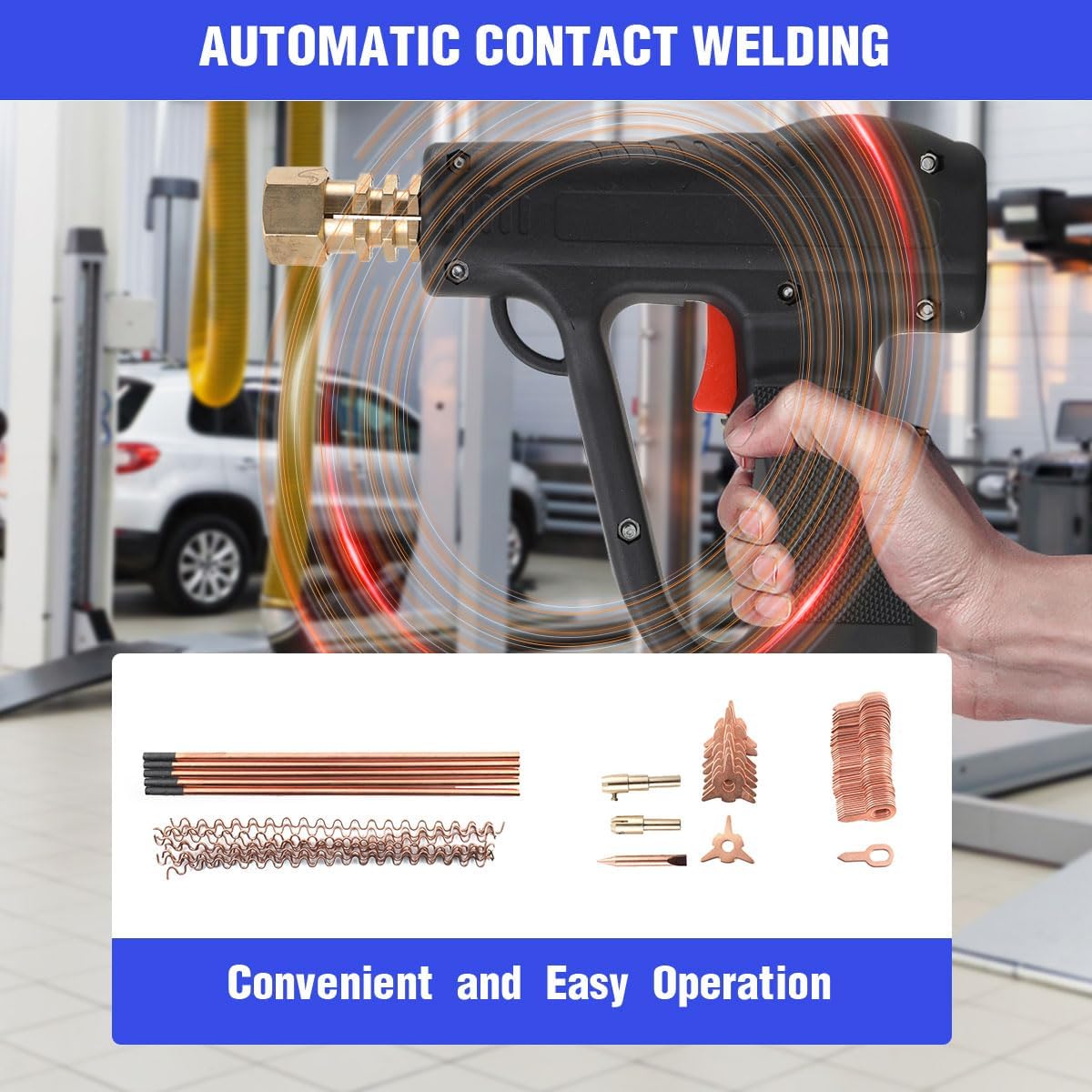 Lfhelper 86 Pezzi Accessori Dent Puller Kit Riparazione Auto - immagine 7