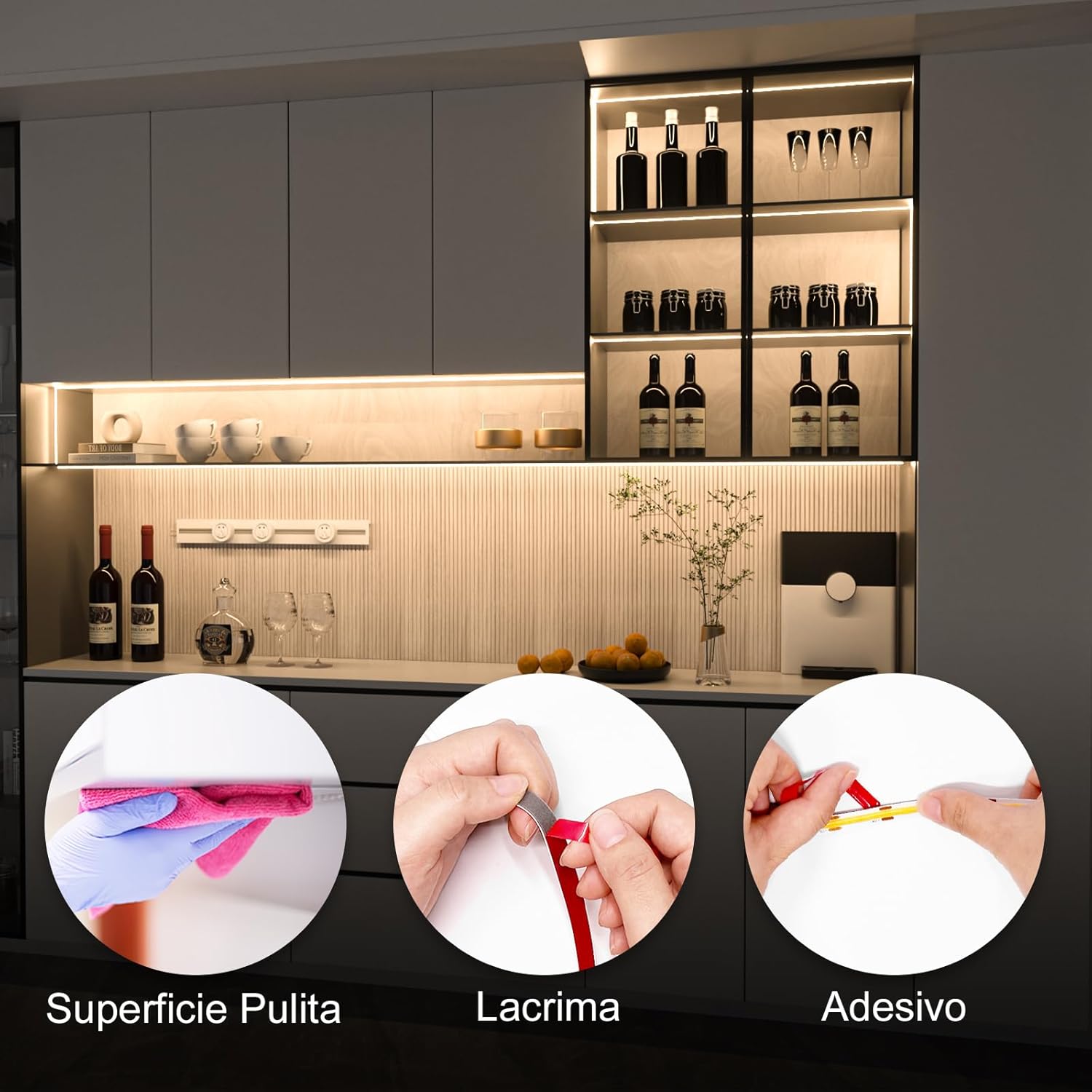 Wobane Striscia LED COB 3 Metri 12V, Bianco Naturale - immagine 6