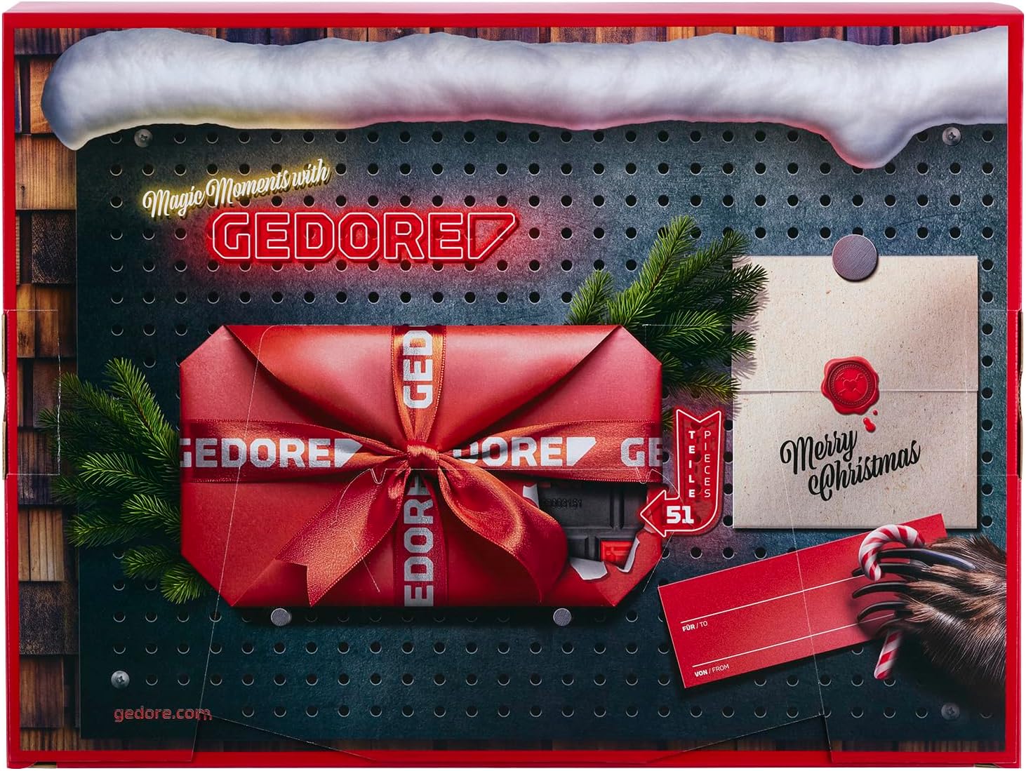 GEDORE Red Calendario dell'Avvento 2025 - 51 Pezzi - immagine 3
