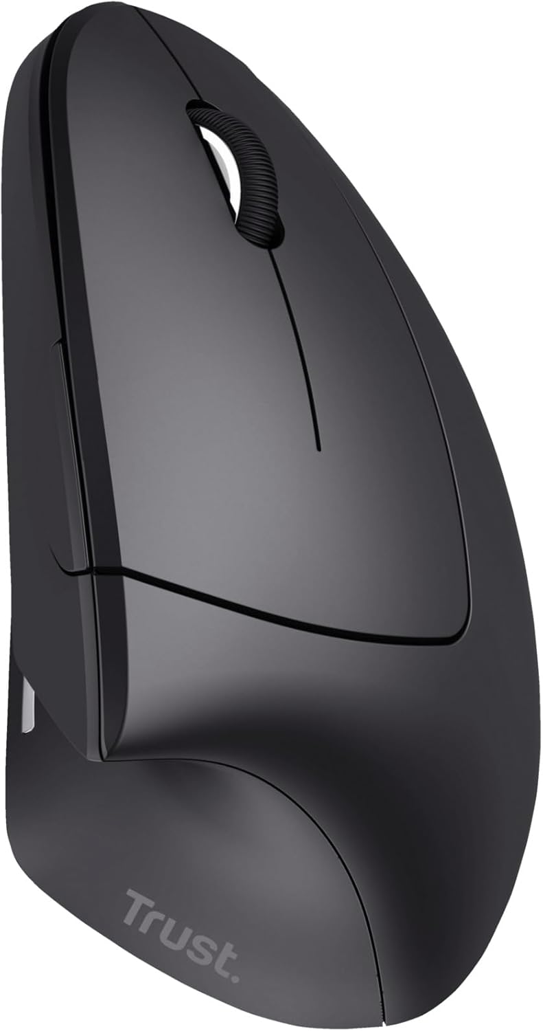 Trust Verto Mouse Verticale Wireless Ergonomico, Nero - immagine 11