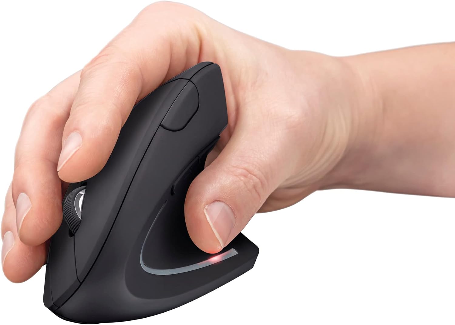 Trust Verto Mouse Verticale Wireless Ergonomico, Nero - immagine 7