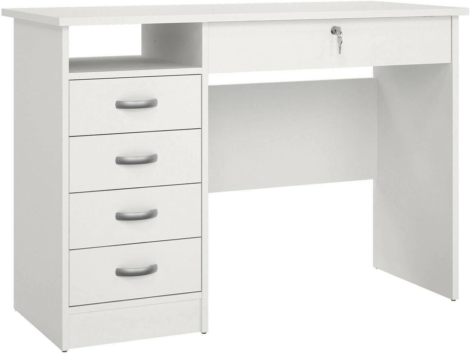 Dmora Scrivania Raymonde 109x48 h75 cm, Bianco - immagine 3