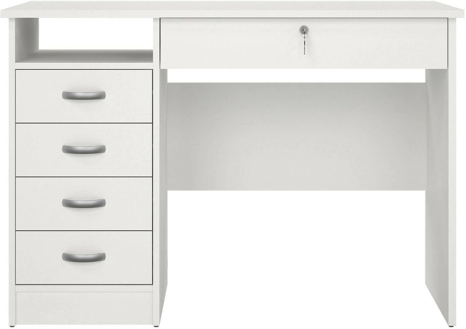 Dmora Scrivania Raymonde 109x48 h75 cm, Bianco - immagine 5