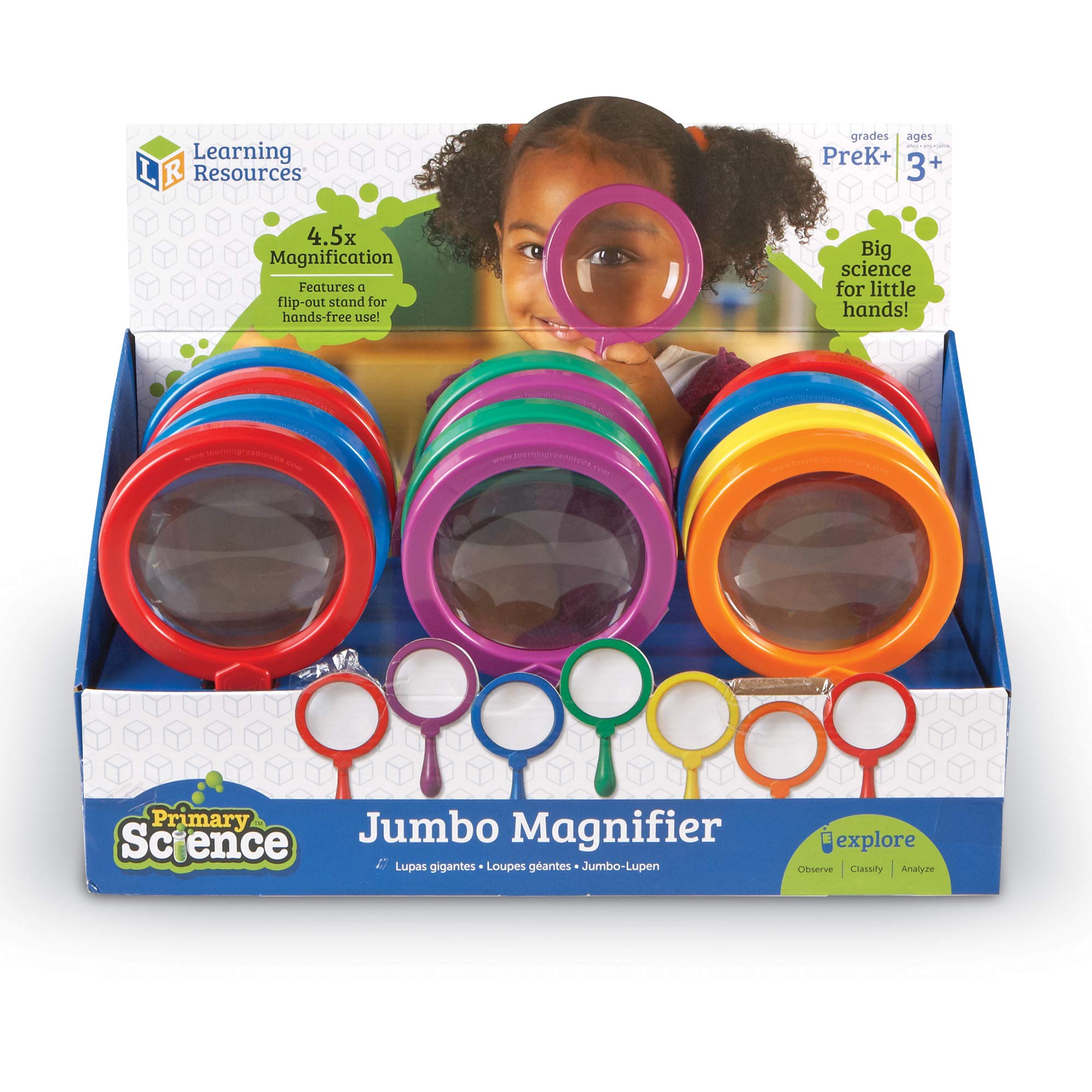 Learning Resources Lenti di ingrandimento jumbo Primary Science (set da 12)