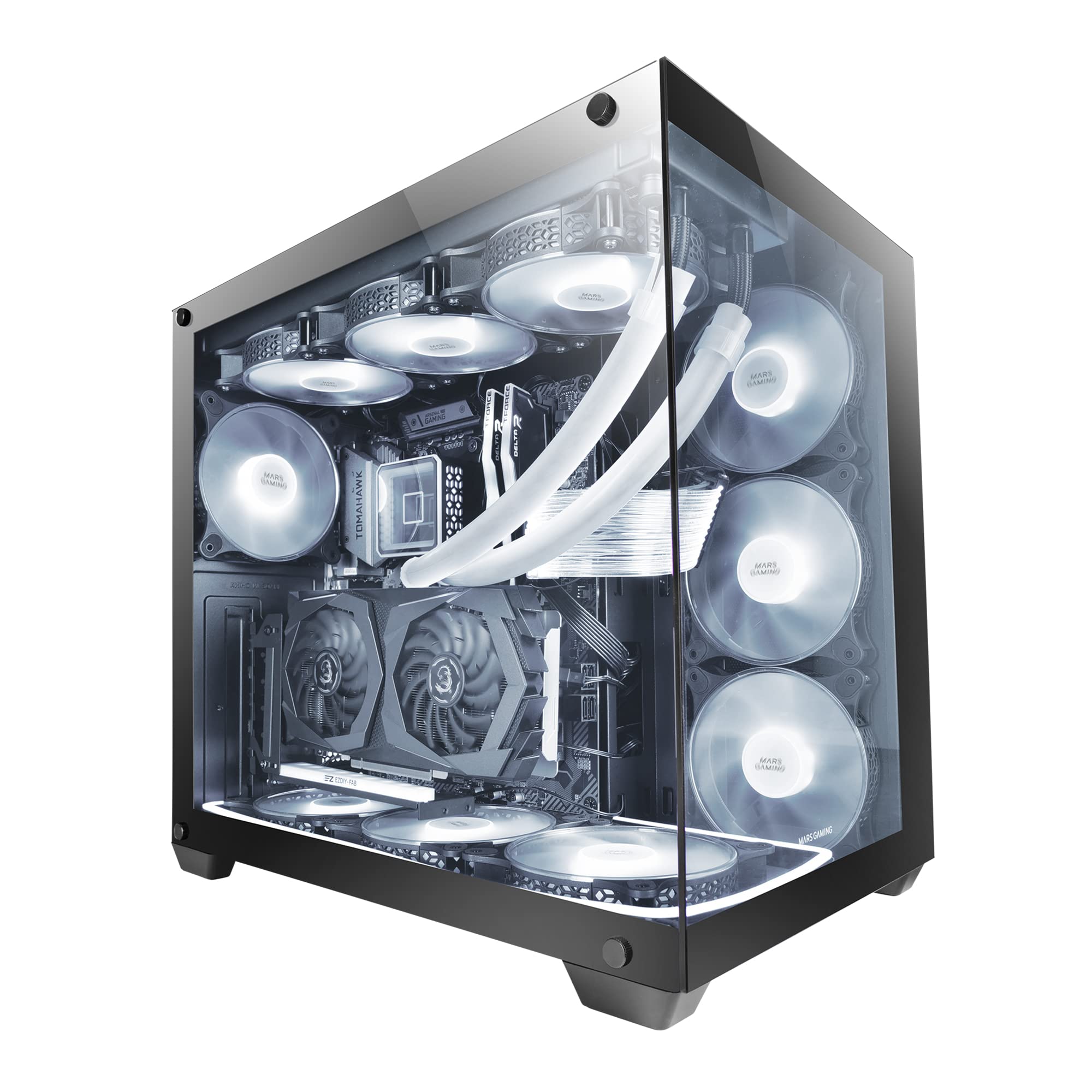 Mars Gaming MCV4 - Torre Gaming Custom XXL E-ATX, Bianco