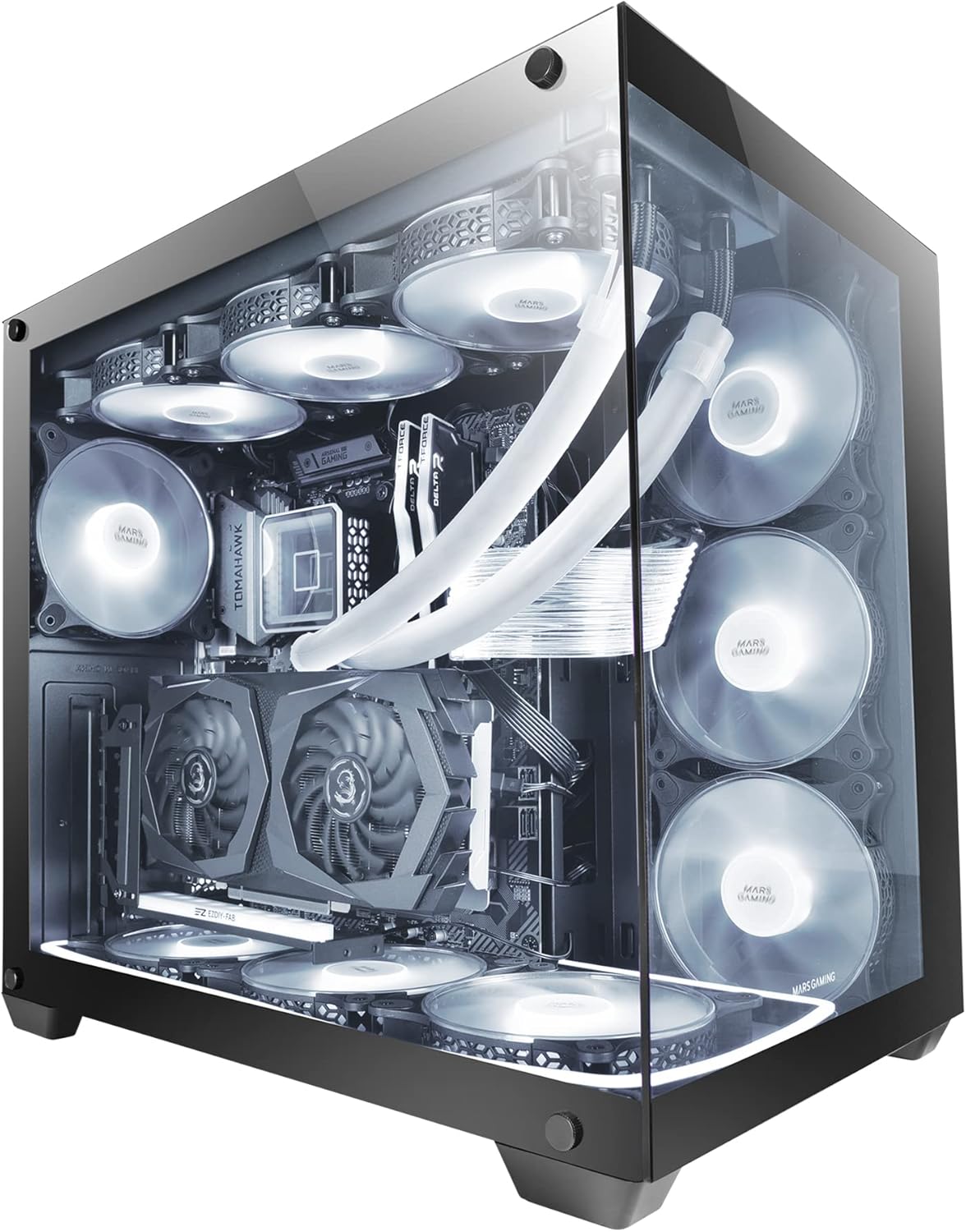 Mars Gaming MCV4 - Torre Gaming Custom XXL E-ATX, Bianco - immagine 1