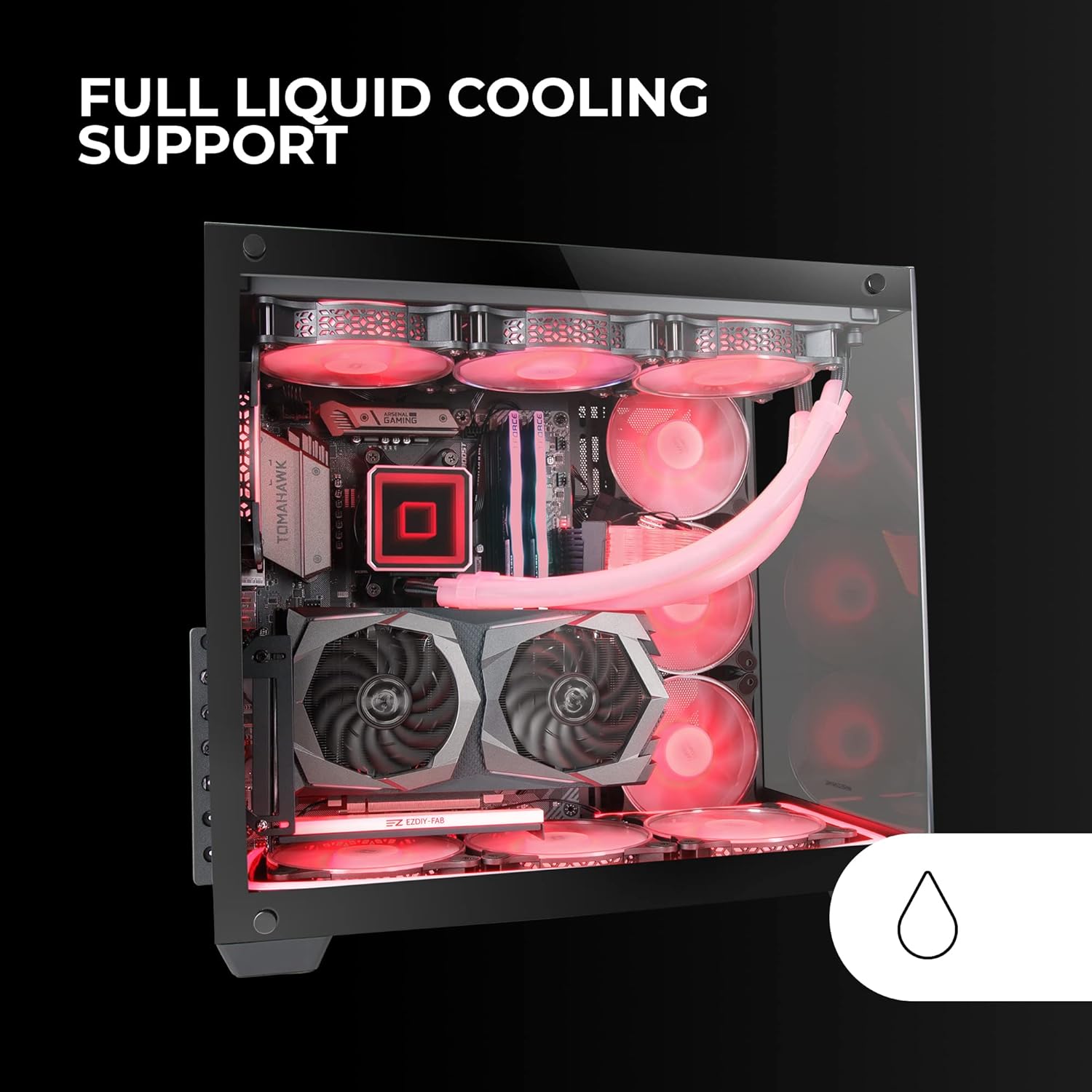 Mars Gaming MCV4 - Torre Gaming Custom XXL E-ATX, Bianco - immagine 4