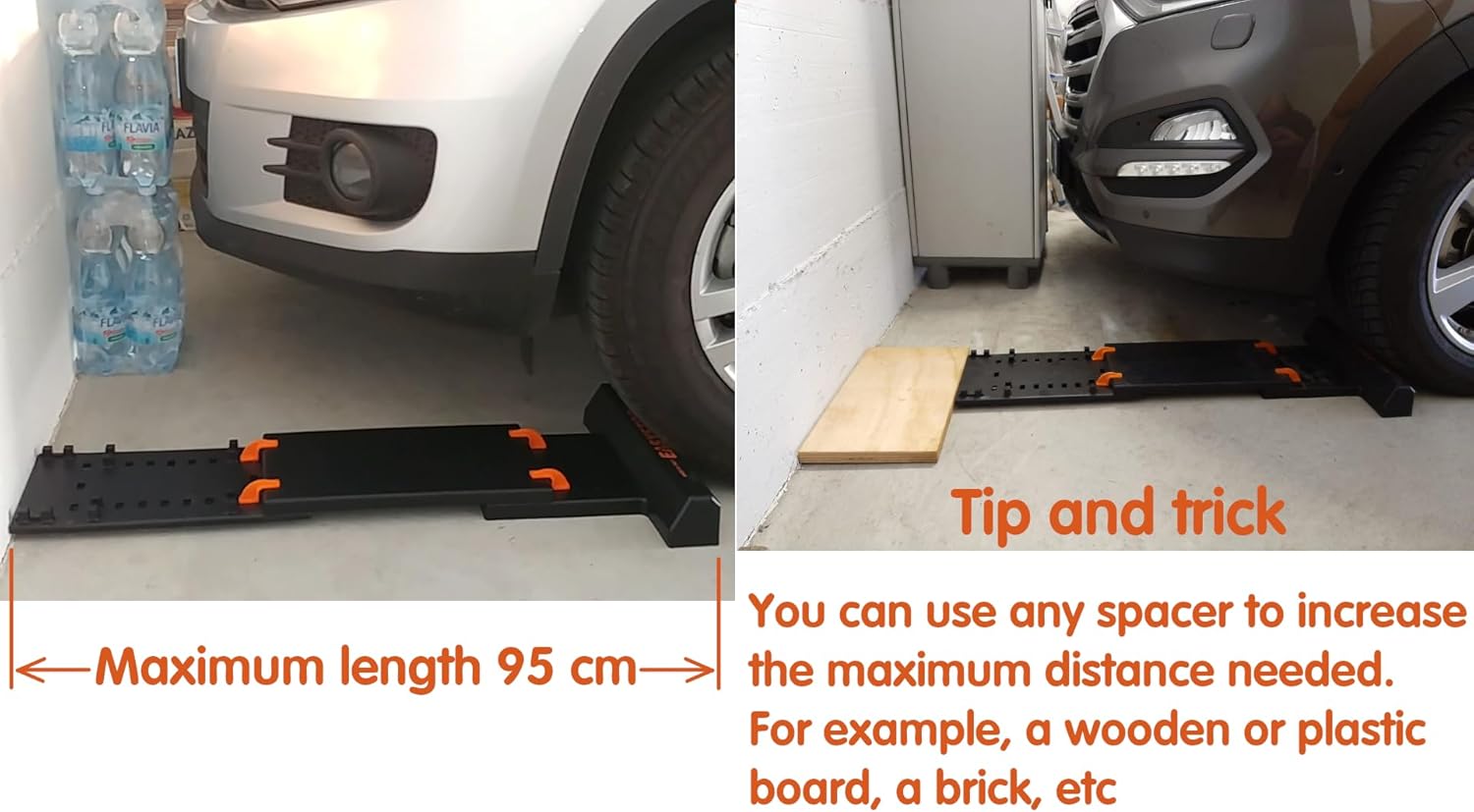 EASYSTOP n. 1 Fermaruota Regolabile in Plastica Antiurto - immagine 5