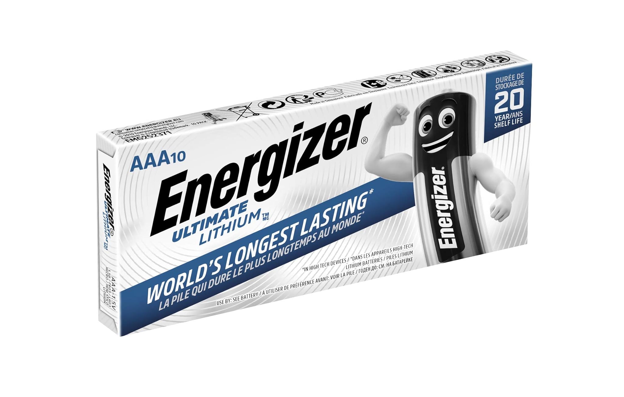 Energizer 634353 Ultimate AAA Batterie Agli Ioni di Litio