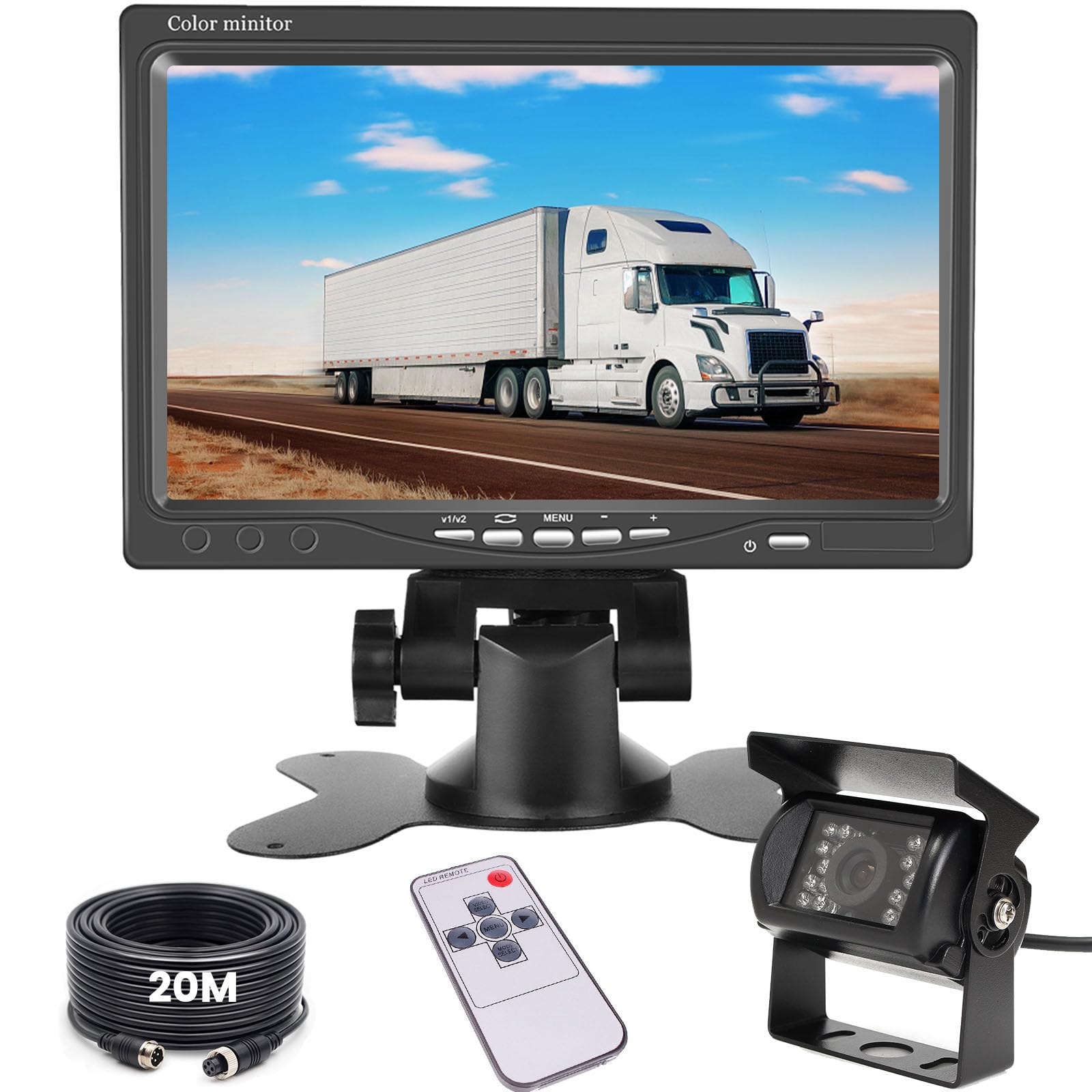 Hikity Kit Telecamera Retromarcia con Monitor 7"