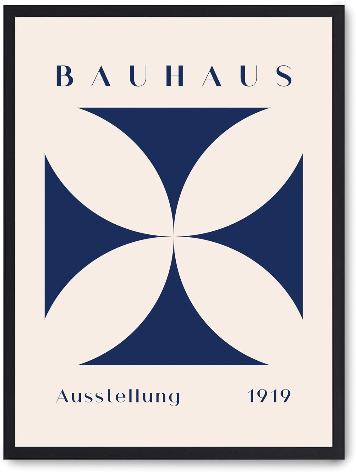 AlexandreHouse Quadro Bauhaus Blue Flower - immagine 1