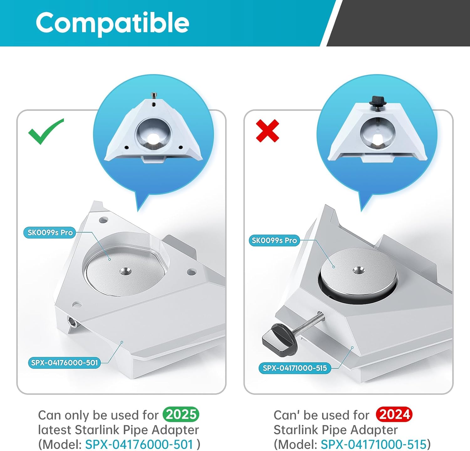 Starlink Mini - Kit di Montaggio Regolabile - immagine 2