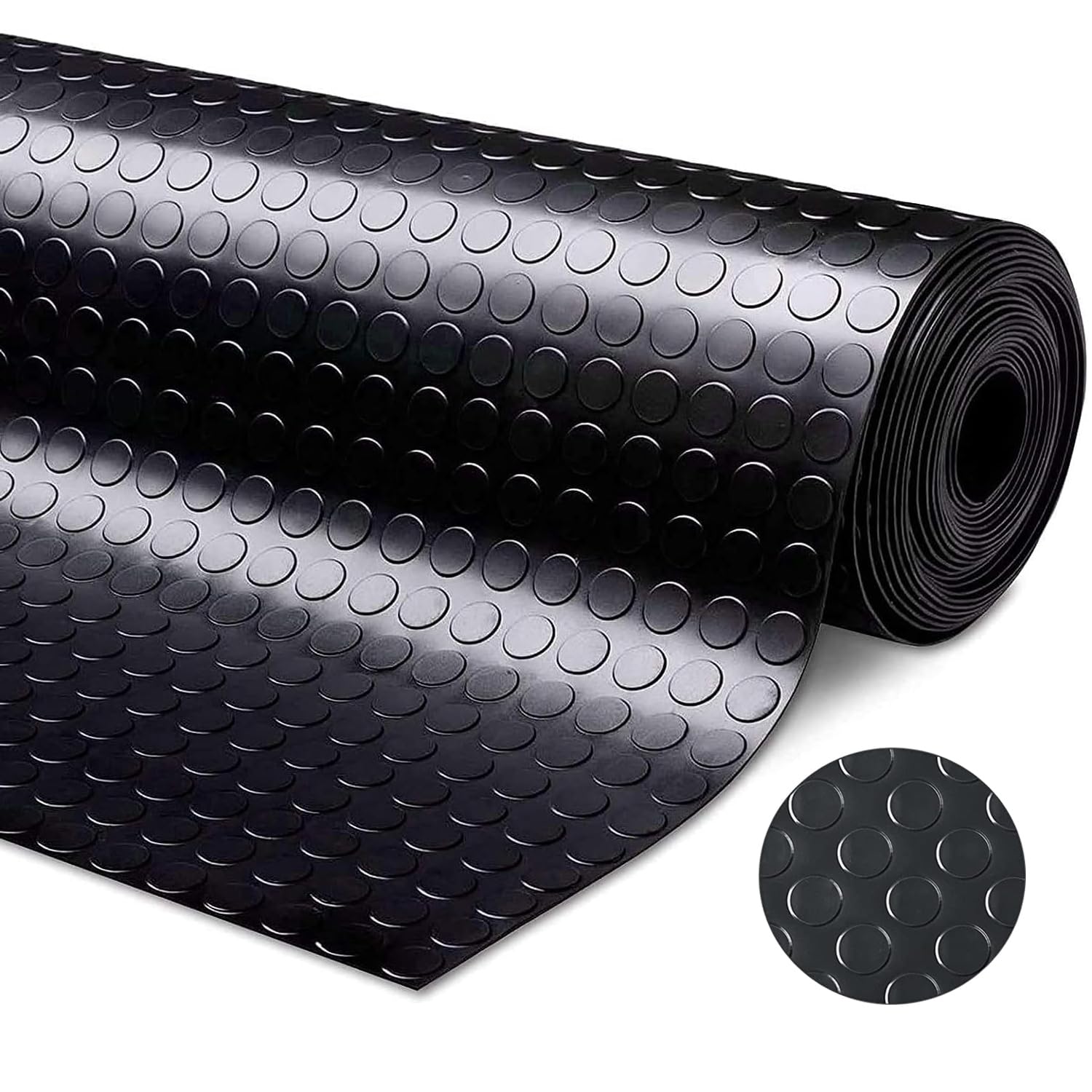 Tonchean Rotolo gomma stuoia 5x1M Checker 3mm