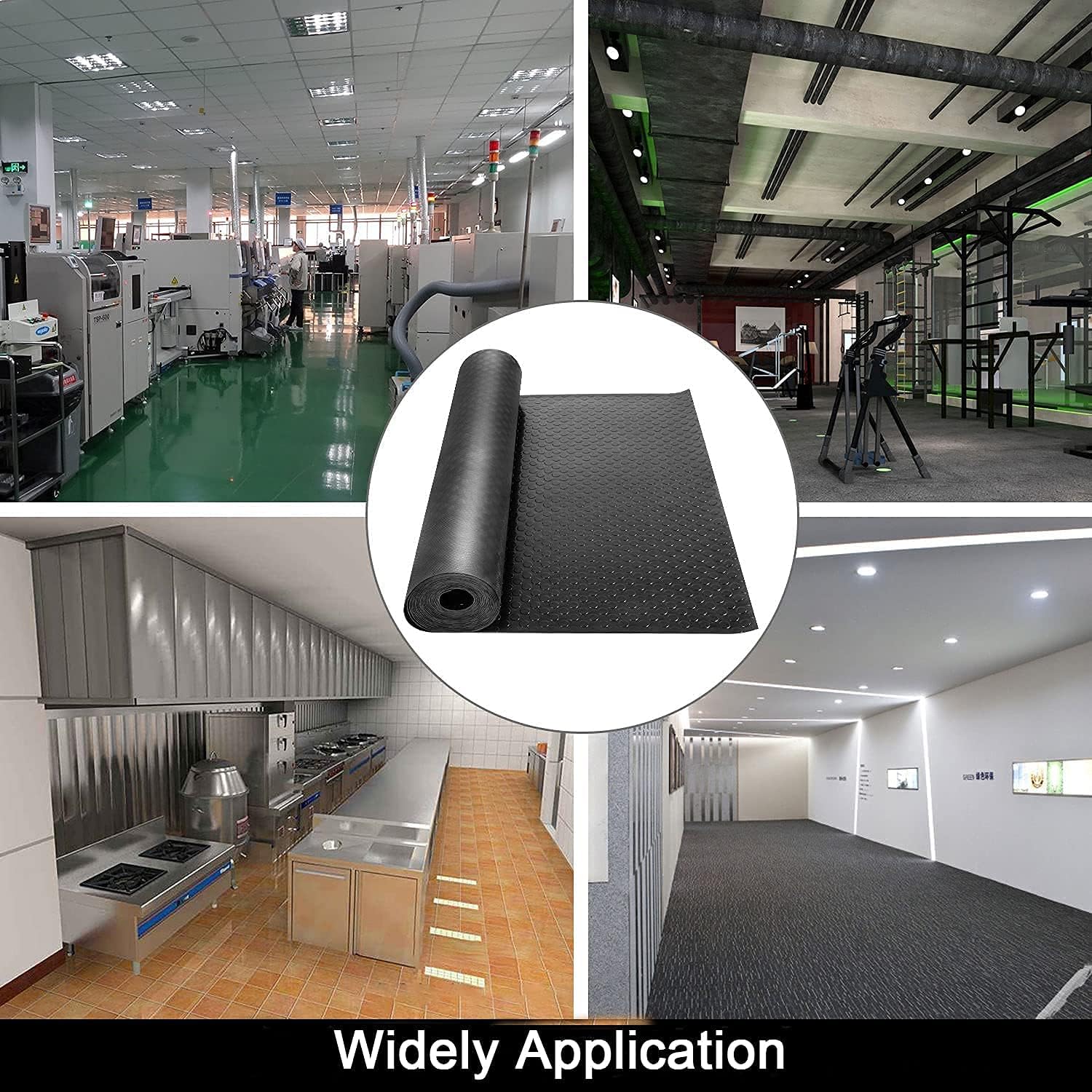 Tonchean Rotolo gomma stuoia 5x1M Checker 3mm - immagine 7