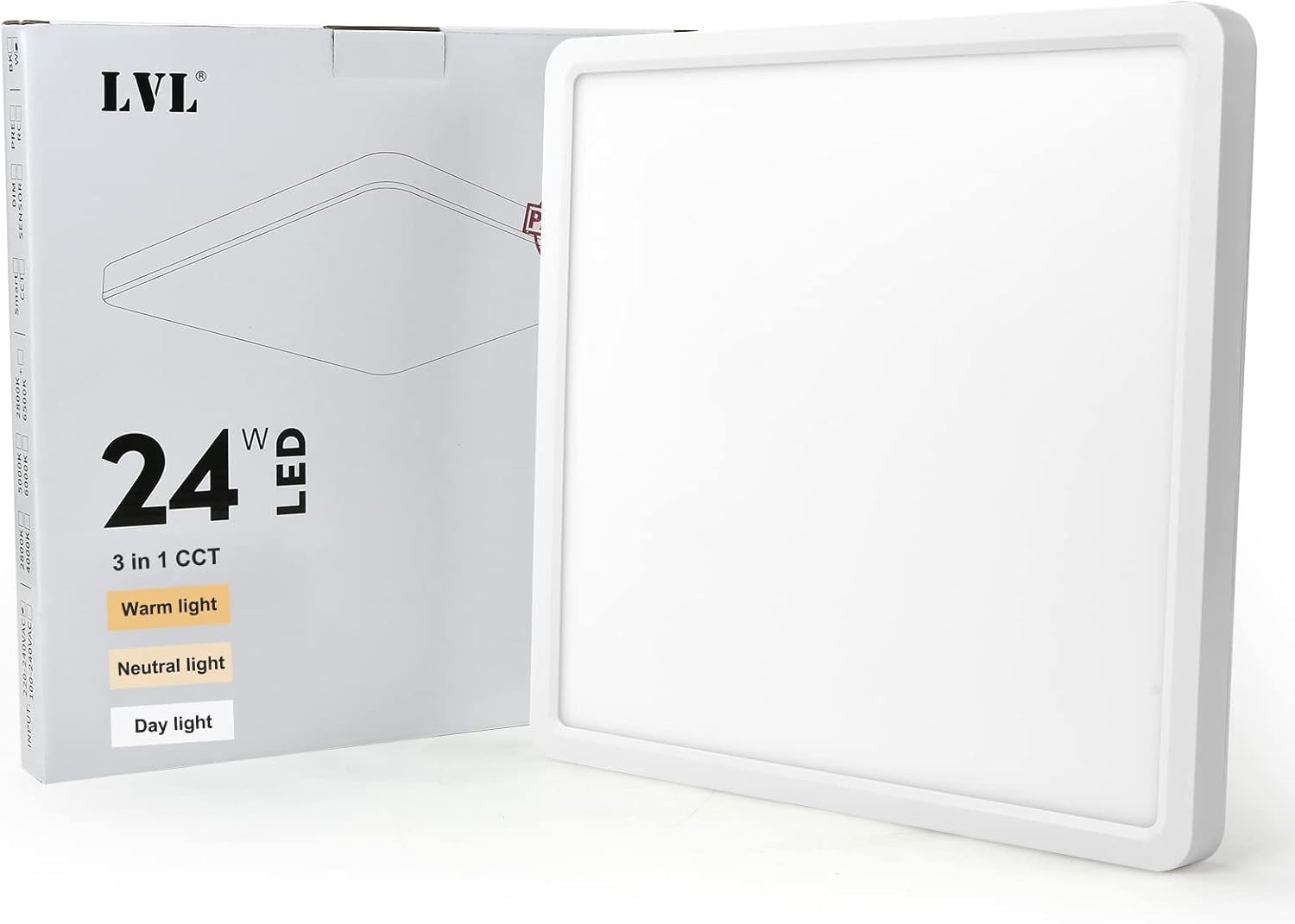 VL Plafoniera LED Quadrata 24W 30cm