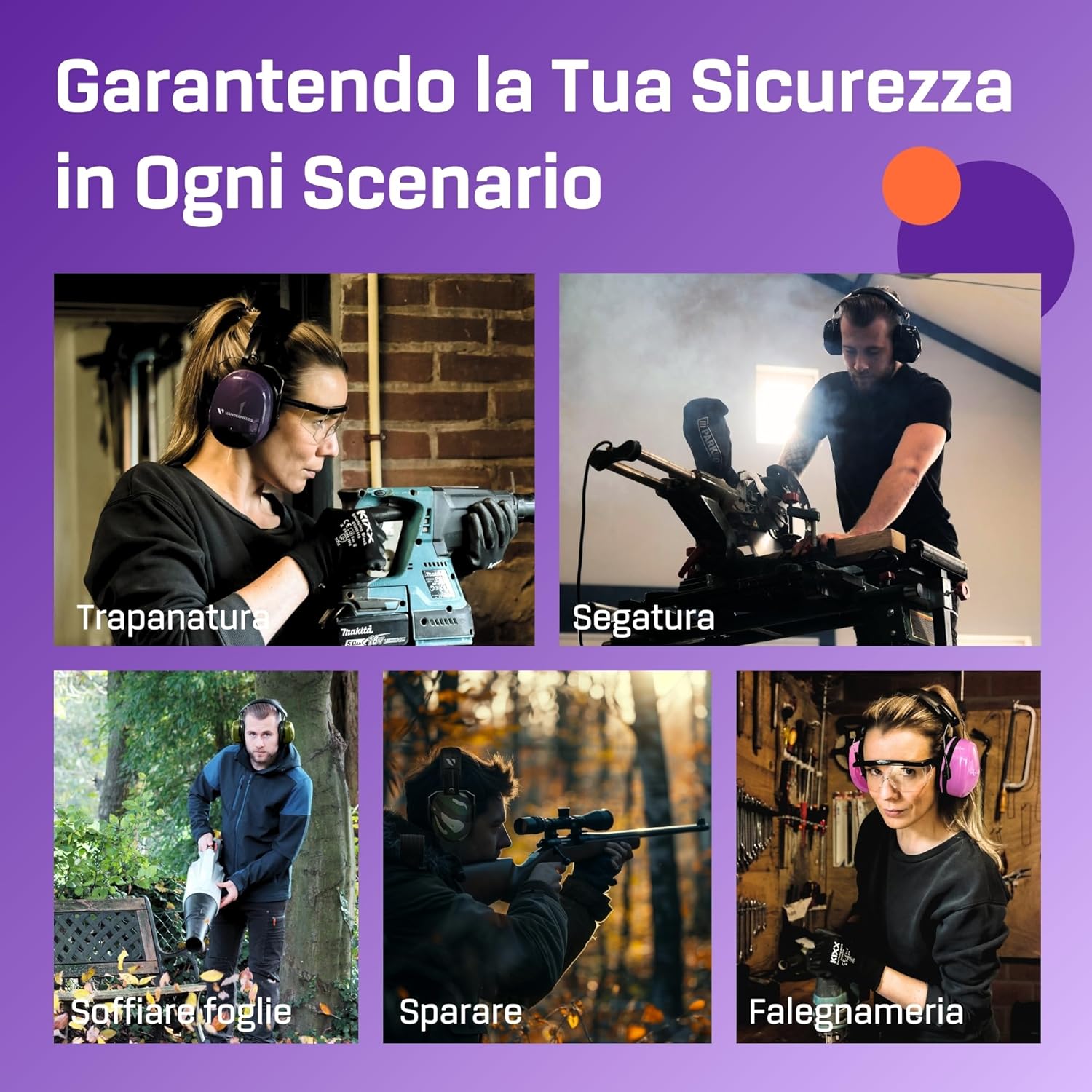 Vanderfields Cuffie Antirumore Lavoro 33dB Certificate - immagine 5