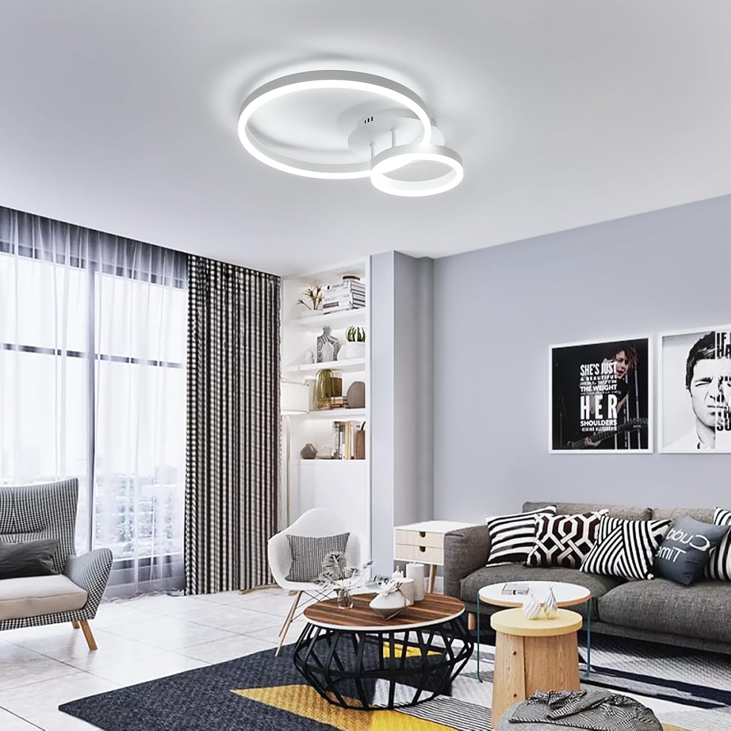 Plafoniera LED Soffitto Moderna 42W 4725LM - immagine 3