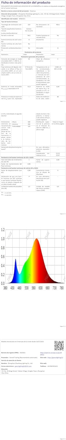 Plafoniera LED Soffitto Moderna 42W 4725LM - immagine 9